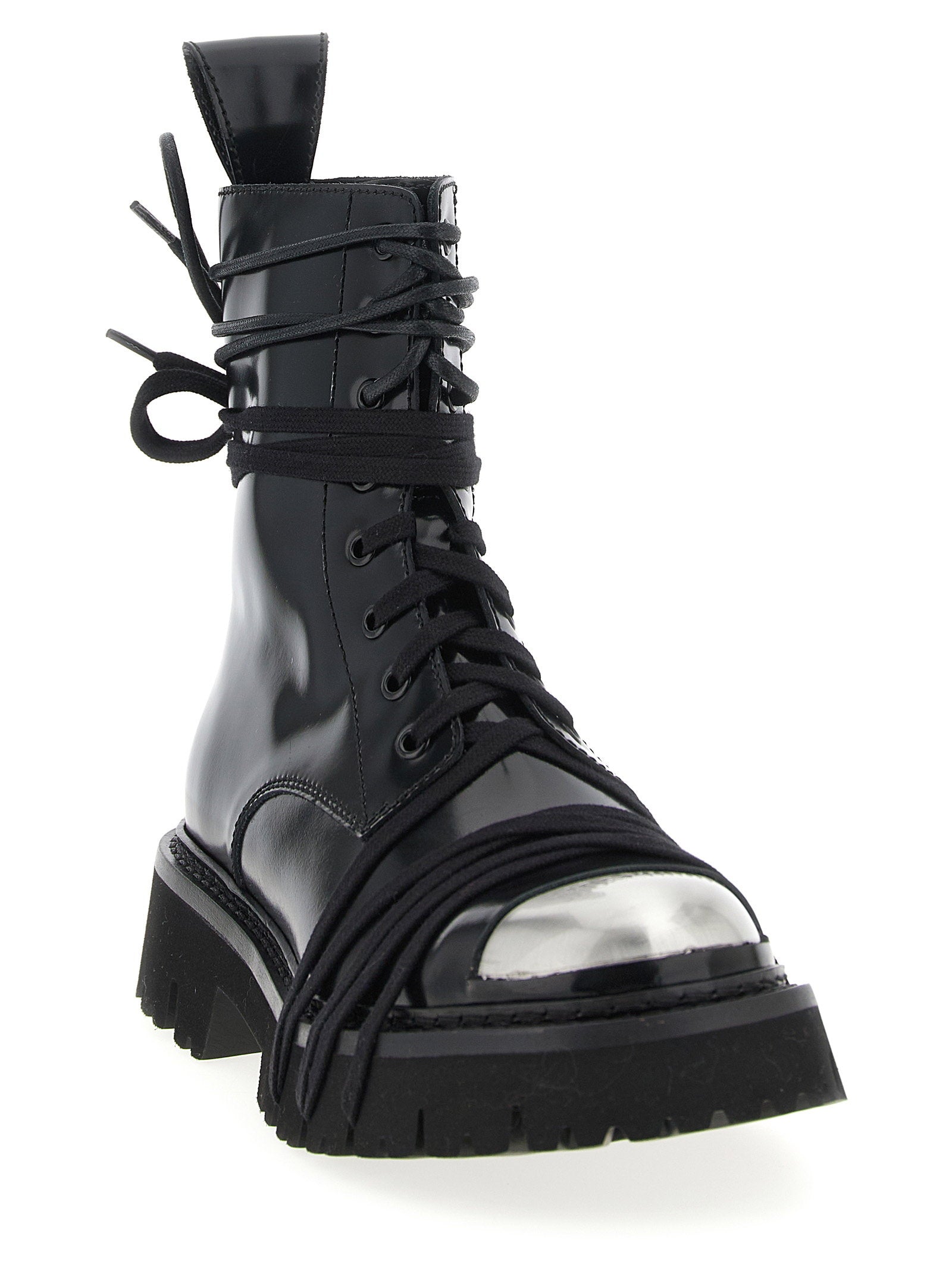 Moschino Women's Combat Combat Boots