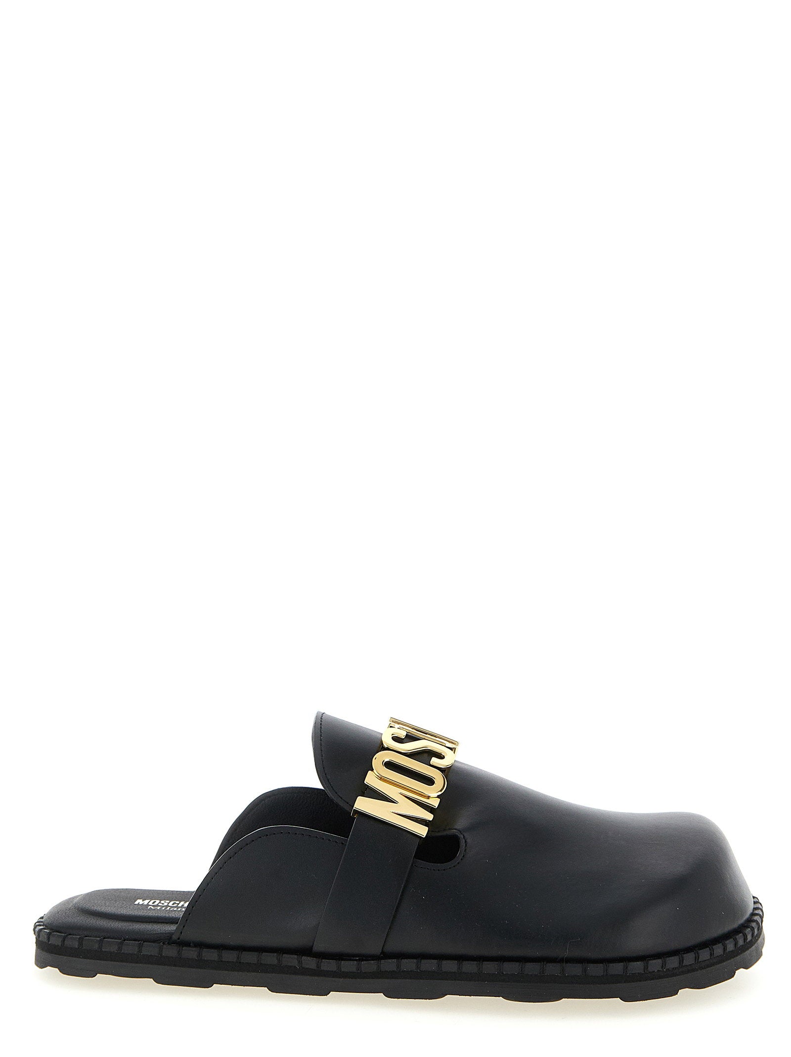 Moschino Men's Leather Sabots