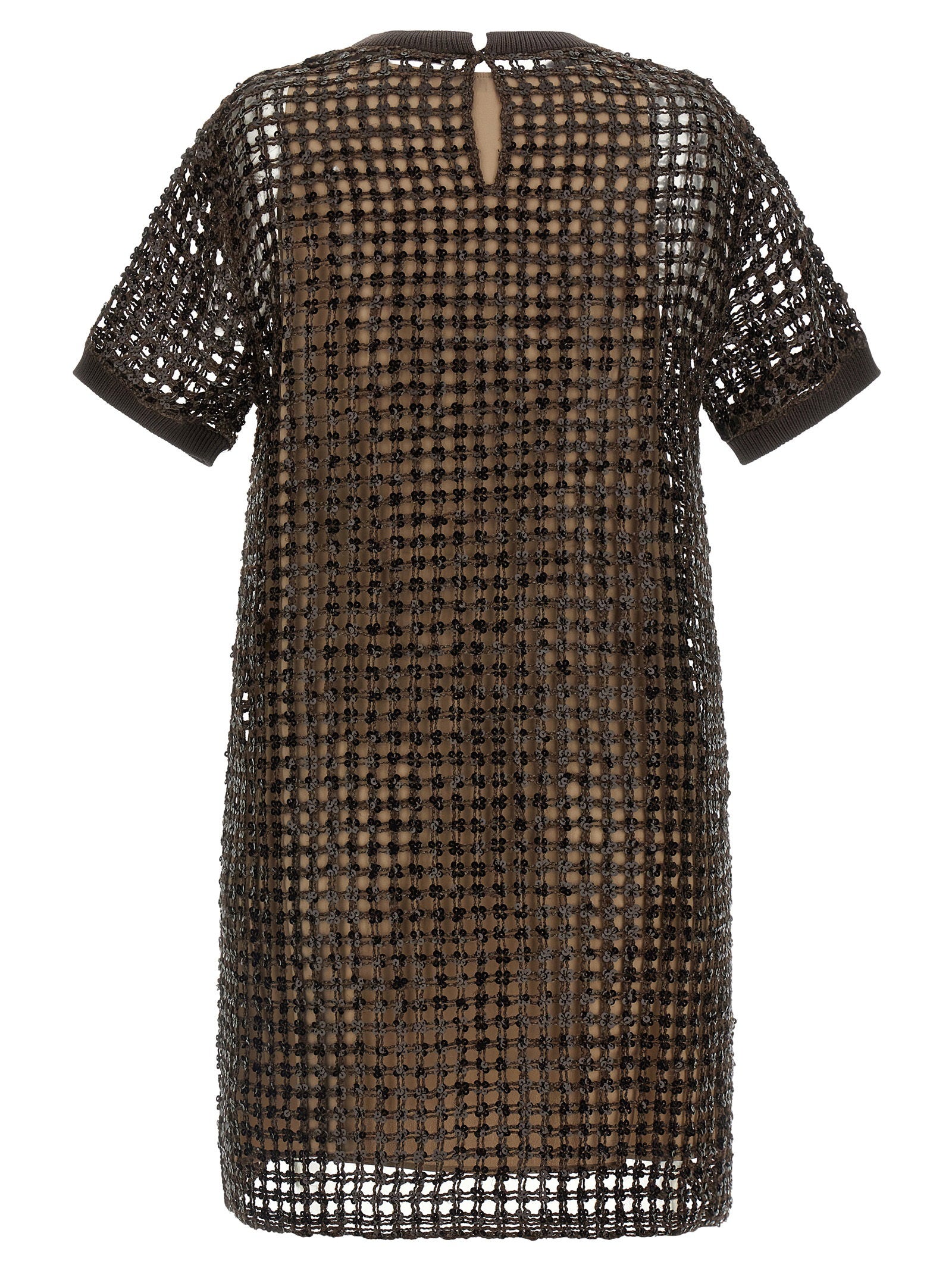 Brunello Cucinelli Women's Sequin Mesh Dress