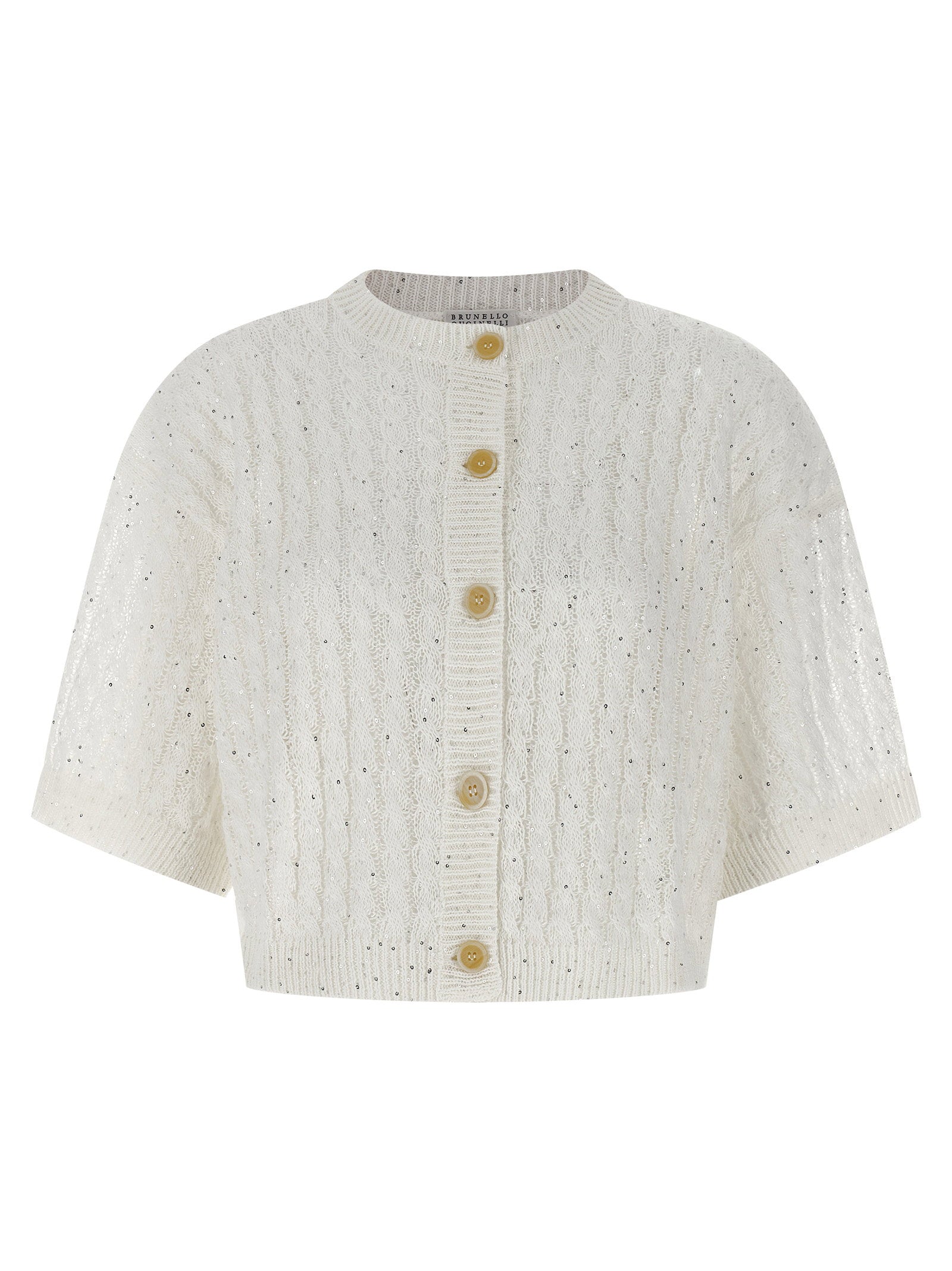 Brunello Cucinelli Women's Dazzling Cable Cardigan