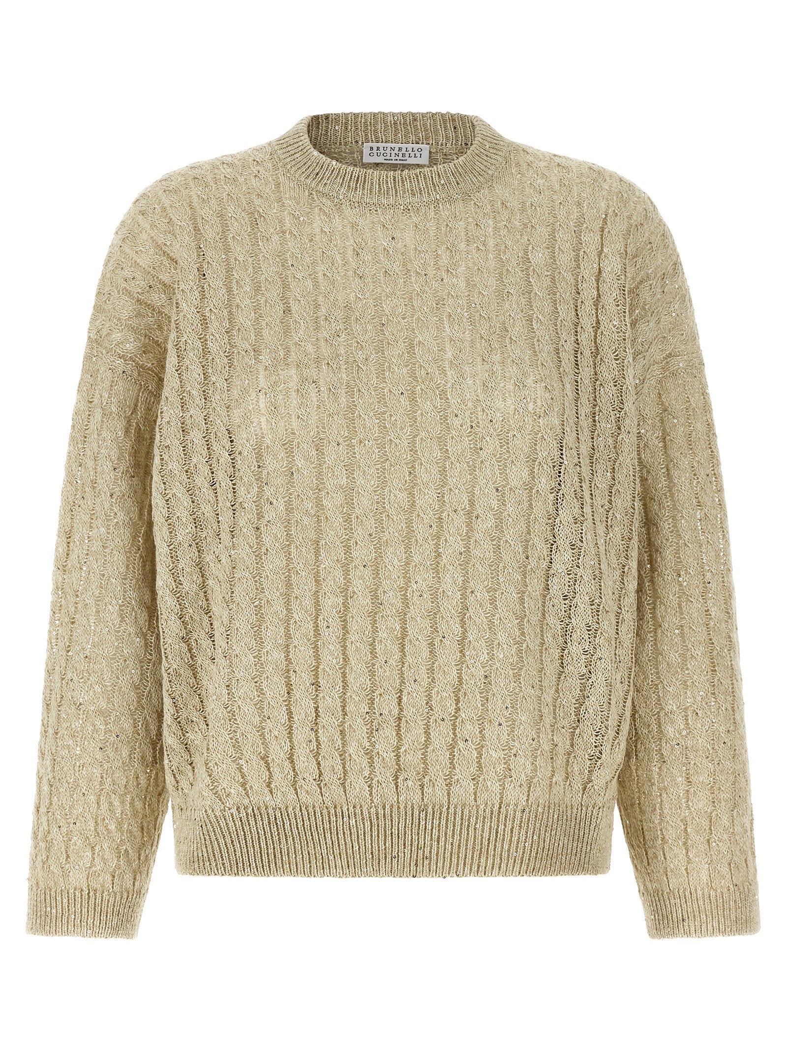 Brunello Cucinelli Women's Dazzling Cable Sweater