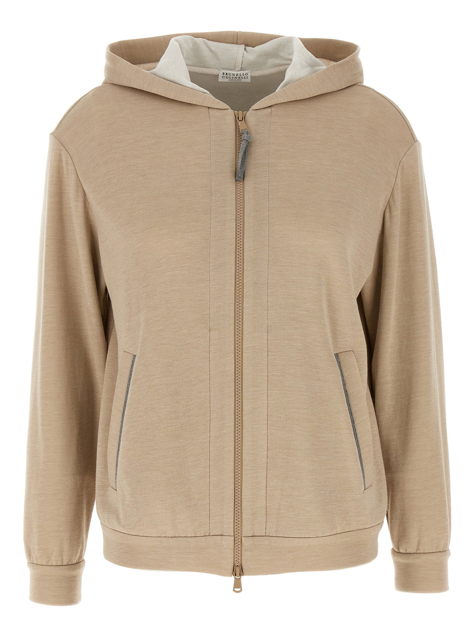 Brunello Cucinelli Women's Precious Zipper Pull Hoodie