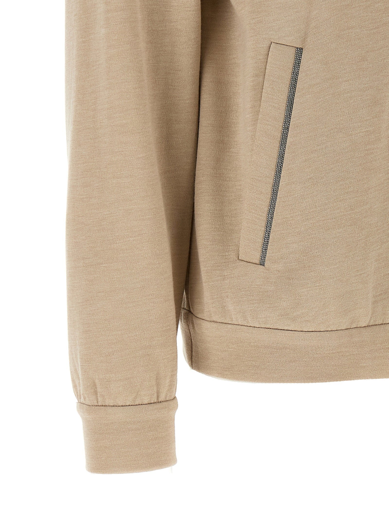Brunello Cucinelli Women's Precious Zipper Pull Hoodie