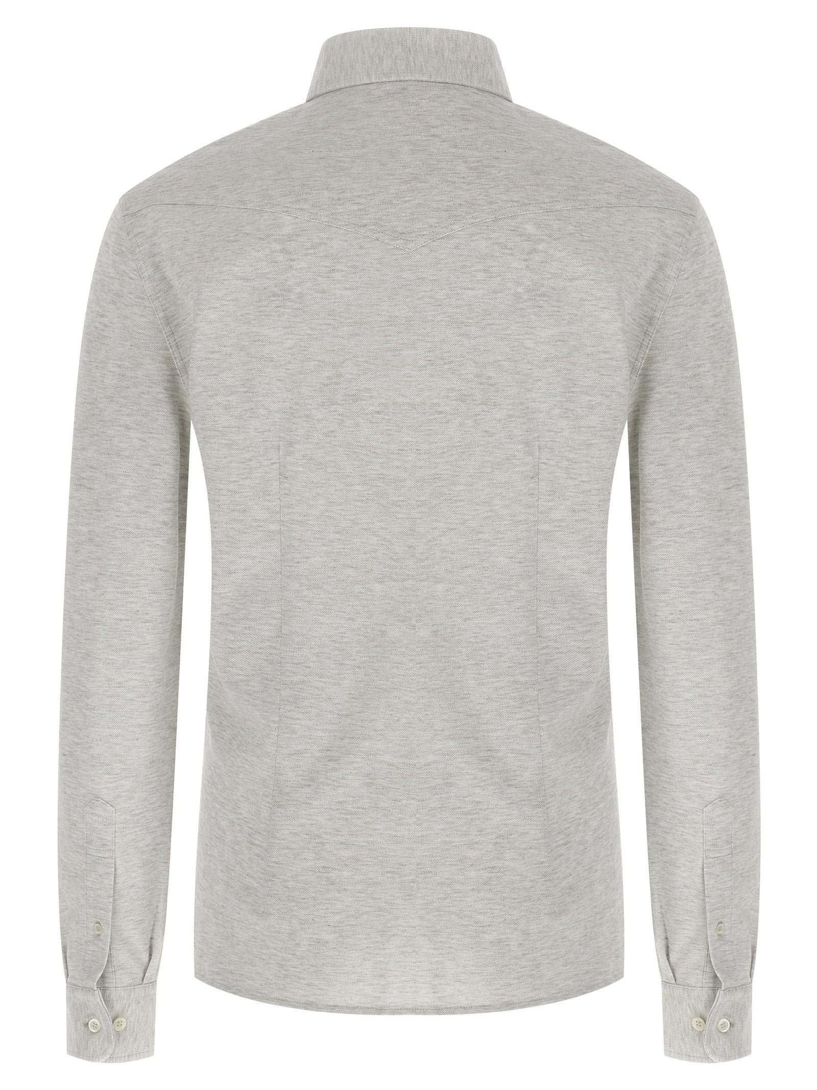 Brunello Cucinelli Men's Piqué Cotton Shirt