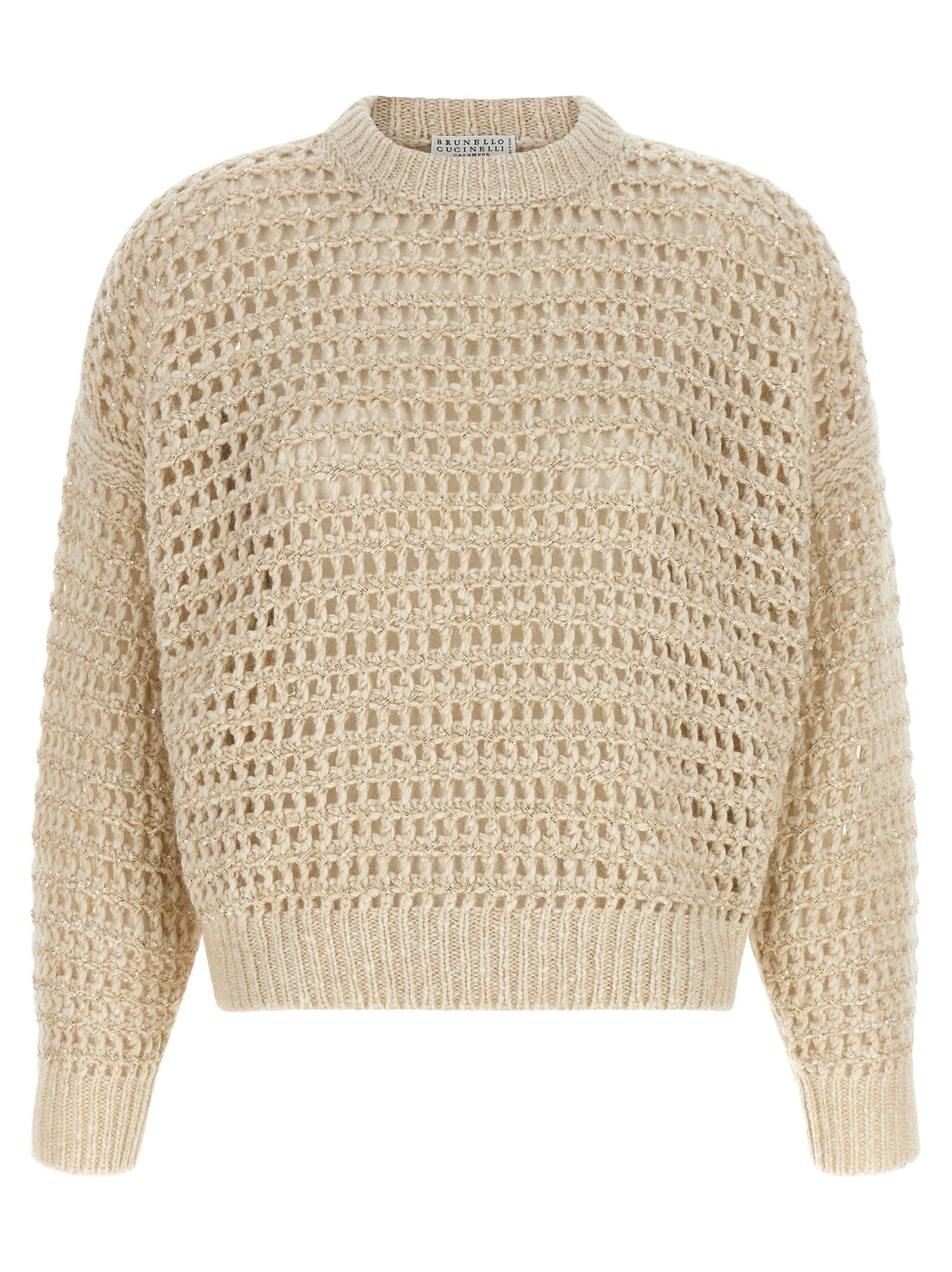 Brunello Cucinelli Women's Dazzling Braids Sweater