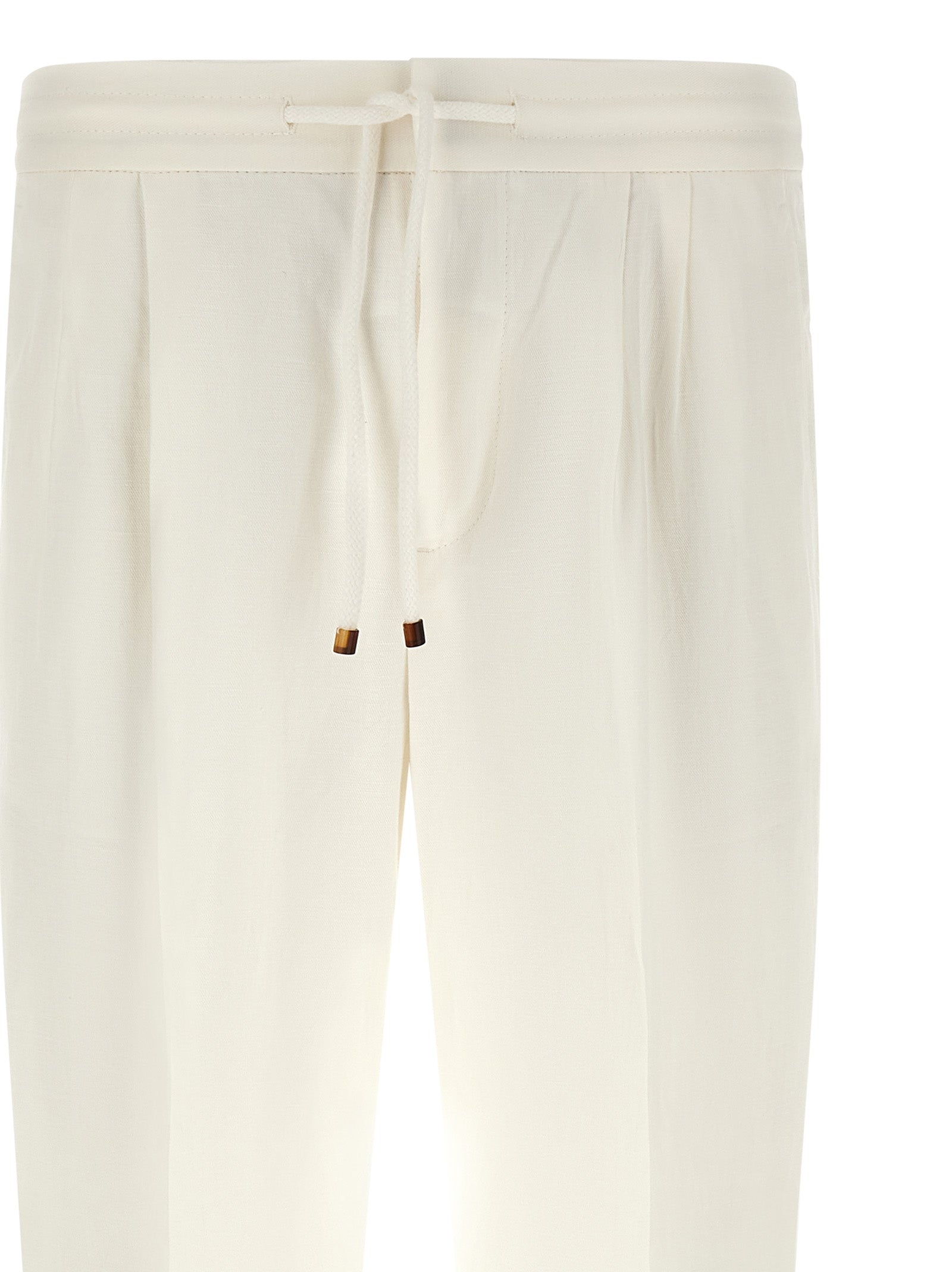 Brunello Cucinelli Men's Linen Trousers