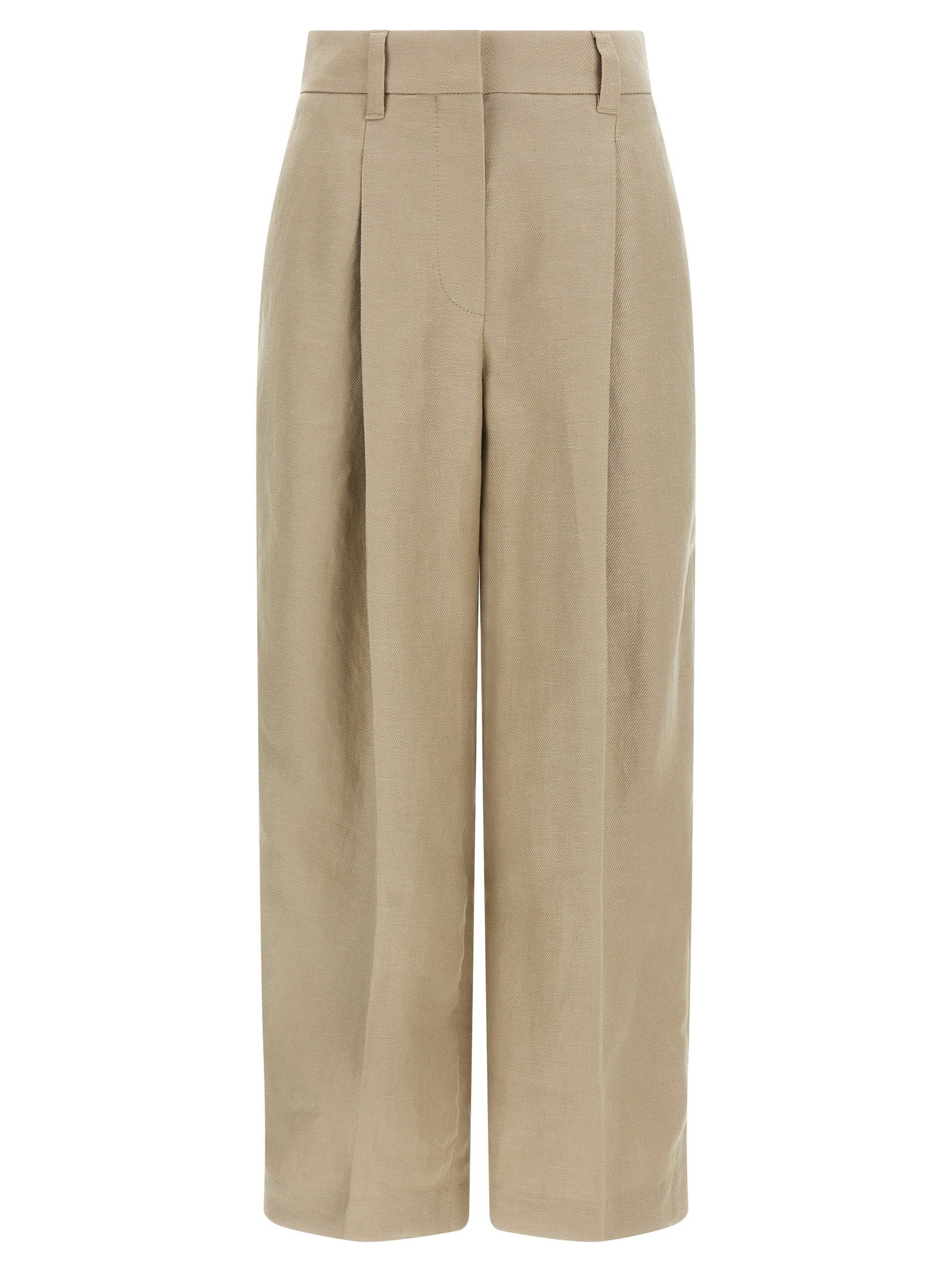 Brunello Cucinelli Women's Linen Trousers