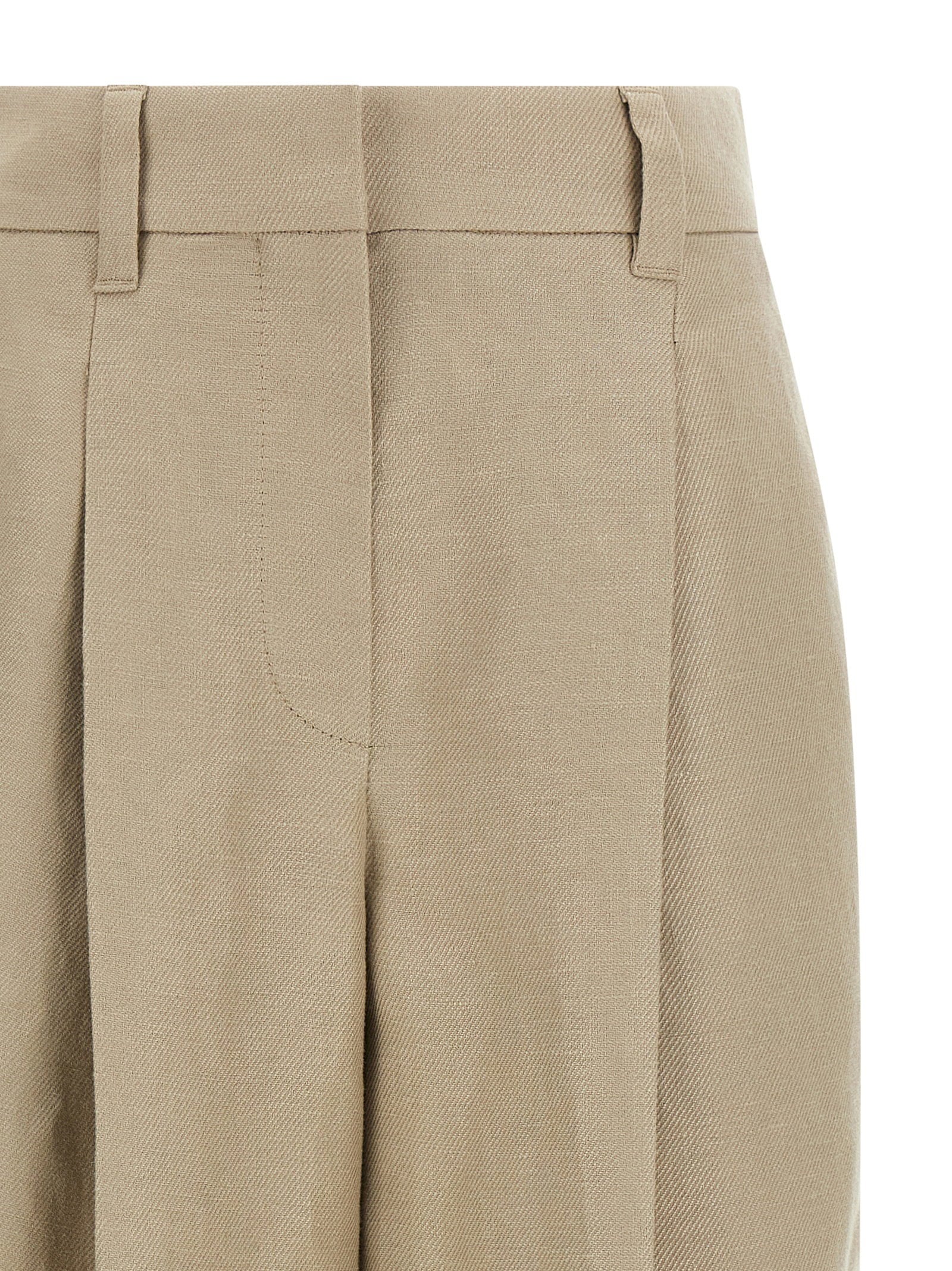 Brunello Cucinelli Women's Linen Trousers