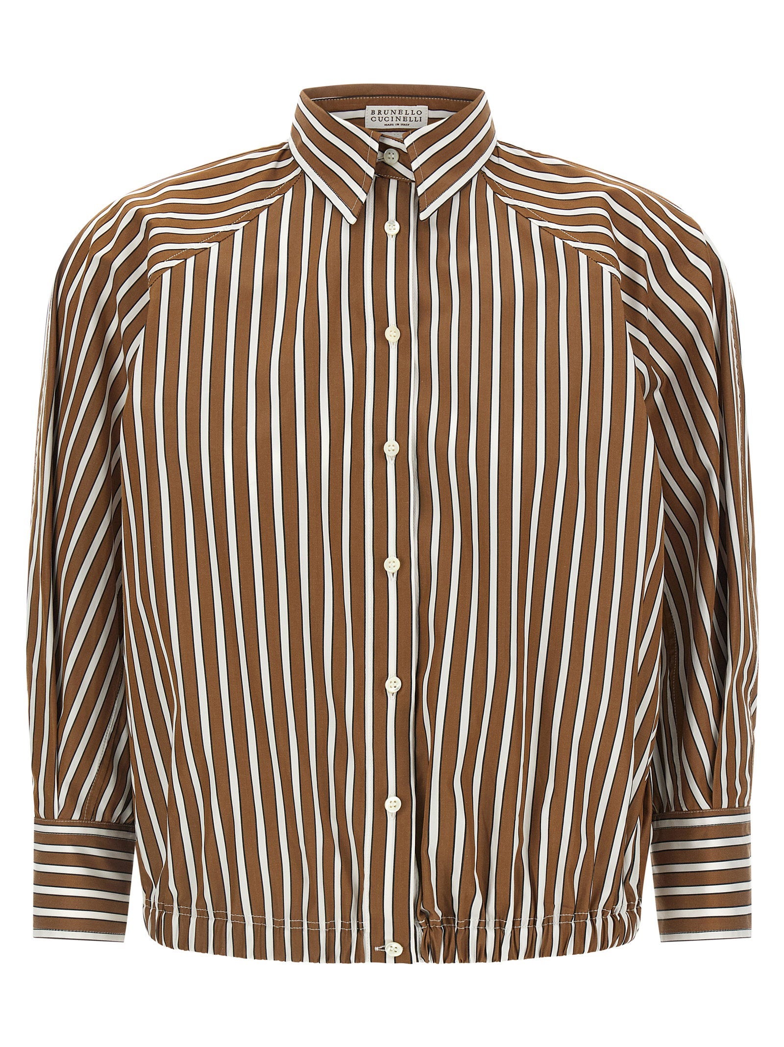 Brunello Cucinelli Women's Shadow Striped Shirt