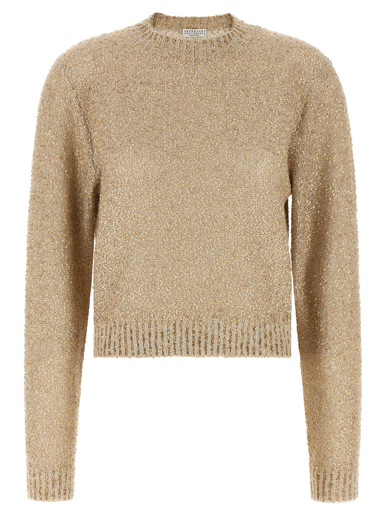 Brunello Cucinelli Women's Micro Sequin Sweater