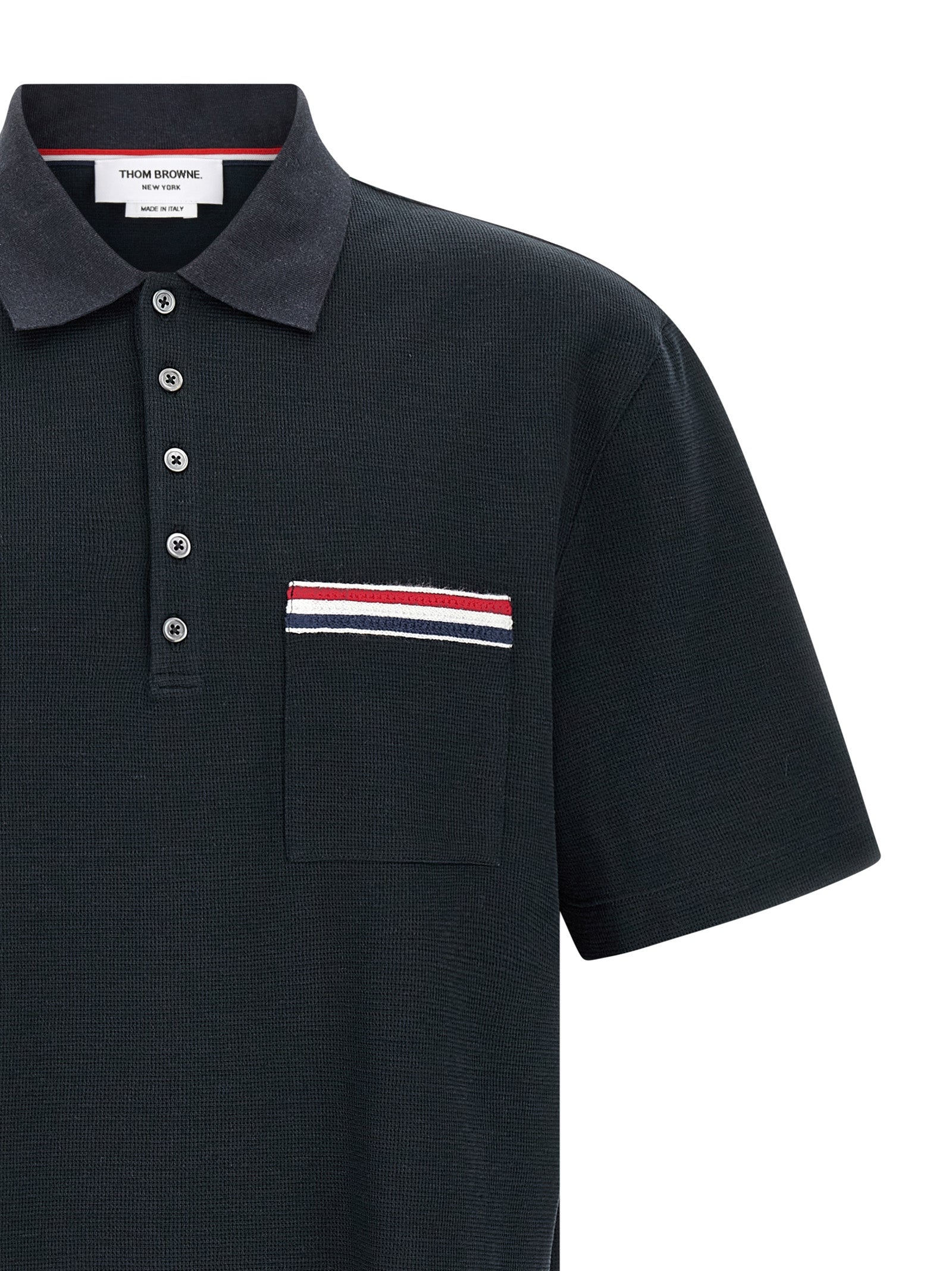 Thom Browne Men's Nastro Rwb Polo Shirt