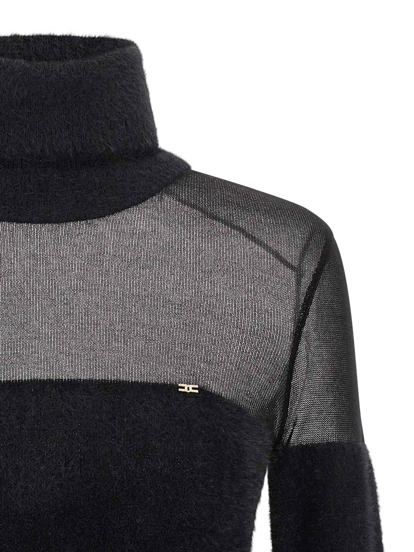 Elisabetta Franchi Women's Brushed Insert Turtleneck Sweater