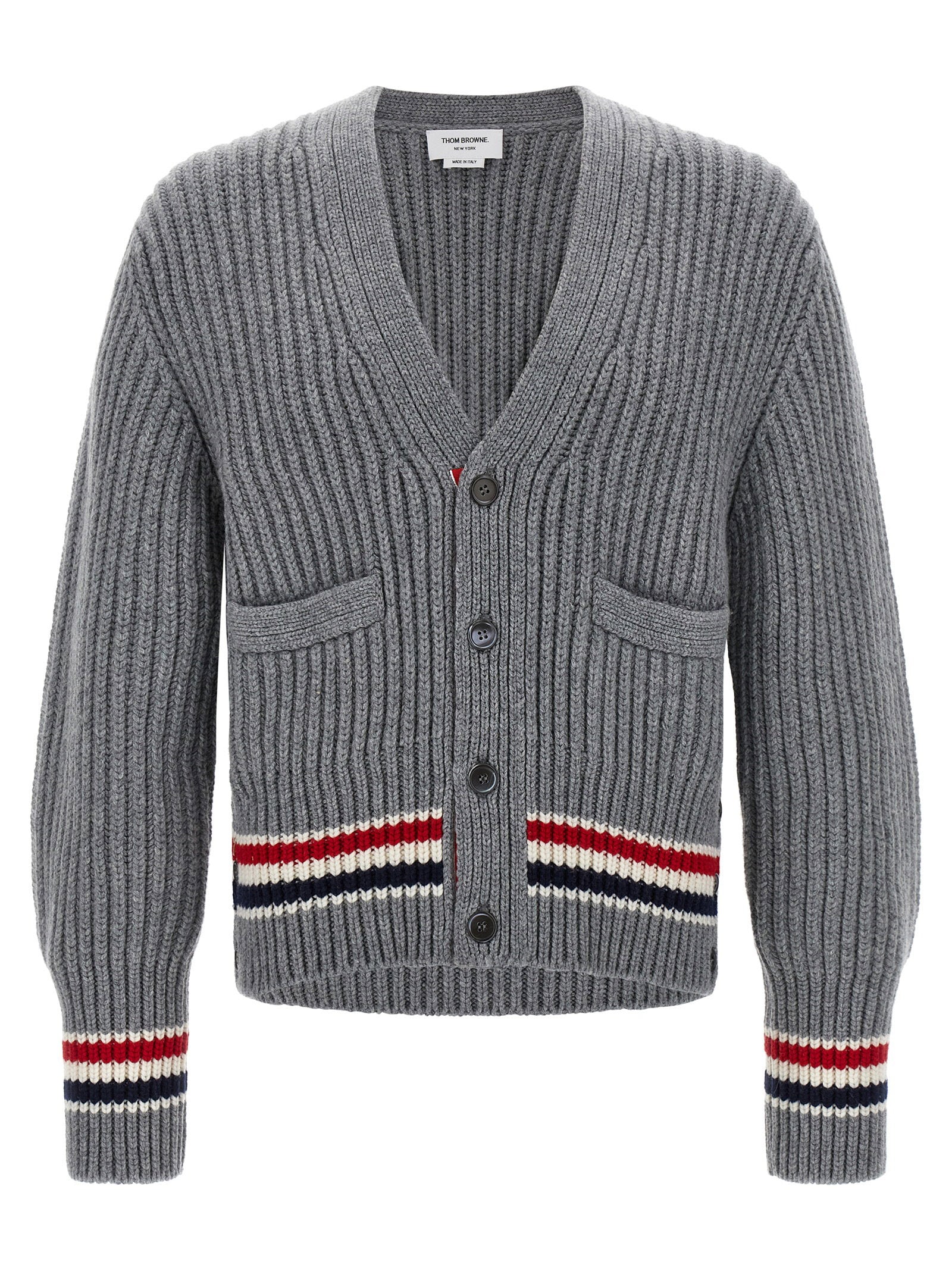 Thom Browne Men's Rwb Tape Cardigan