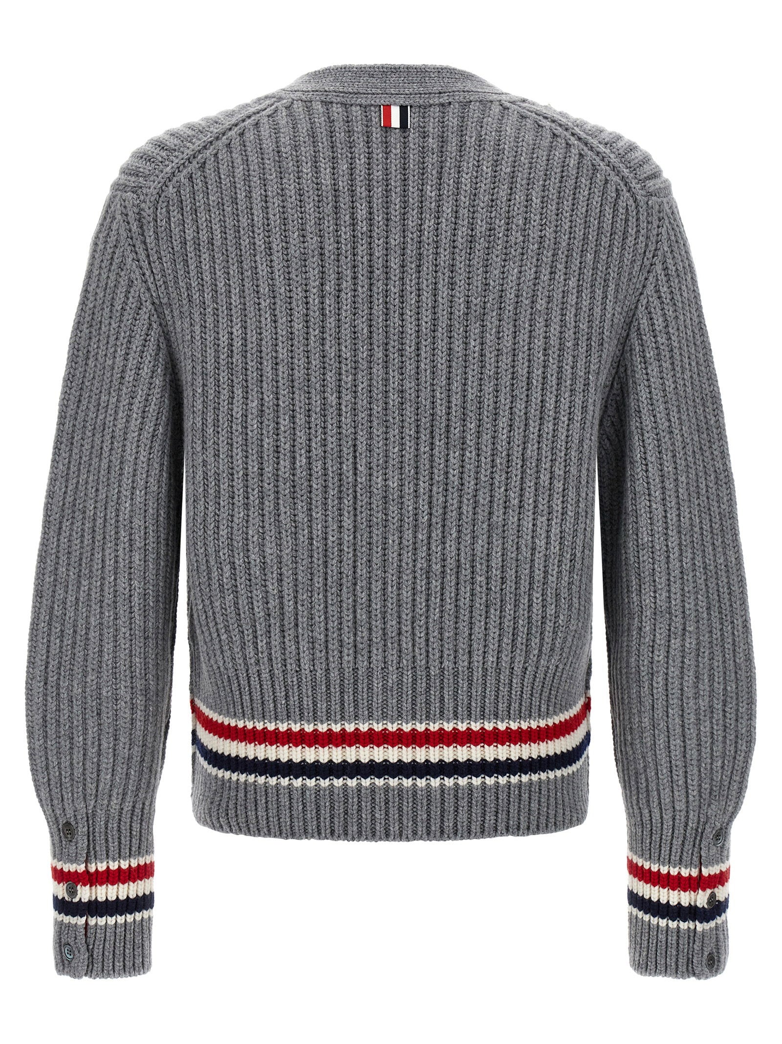 Thom Browne Men's Rwb Tape Cardigan