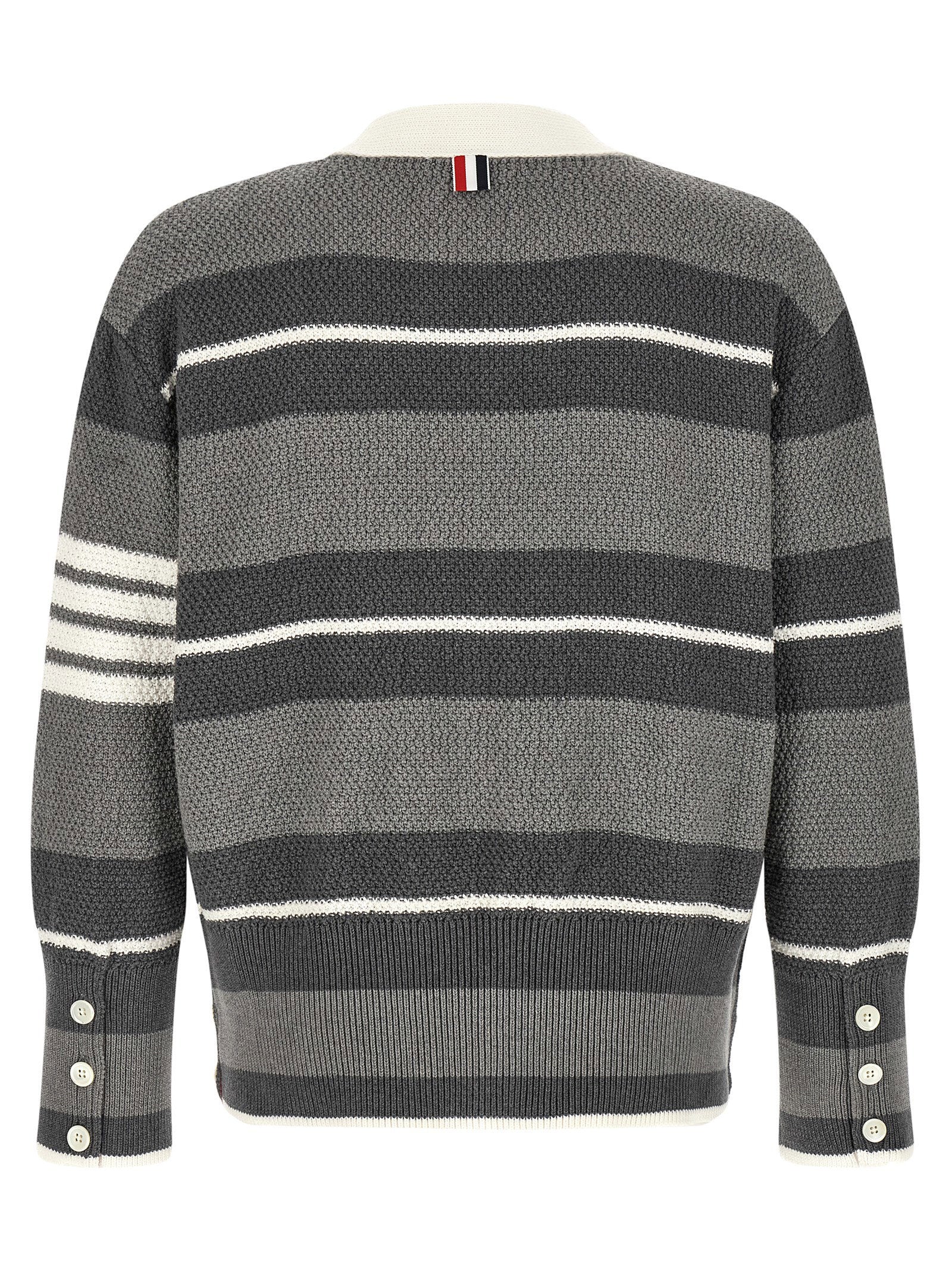 Thom Browne Men's Striped Cardigan
