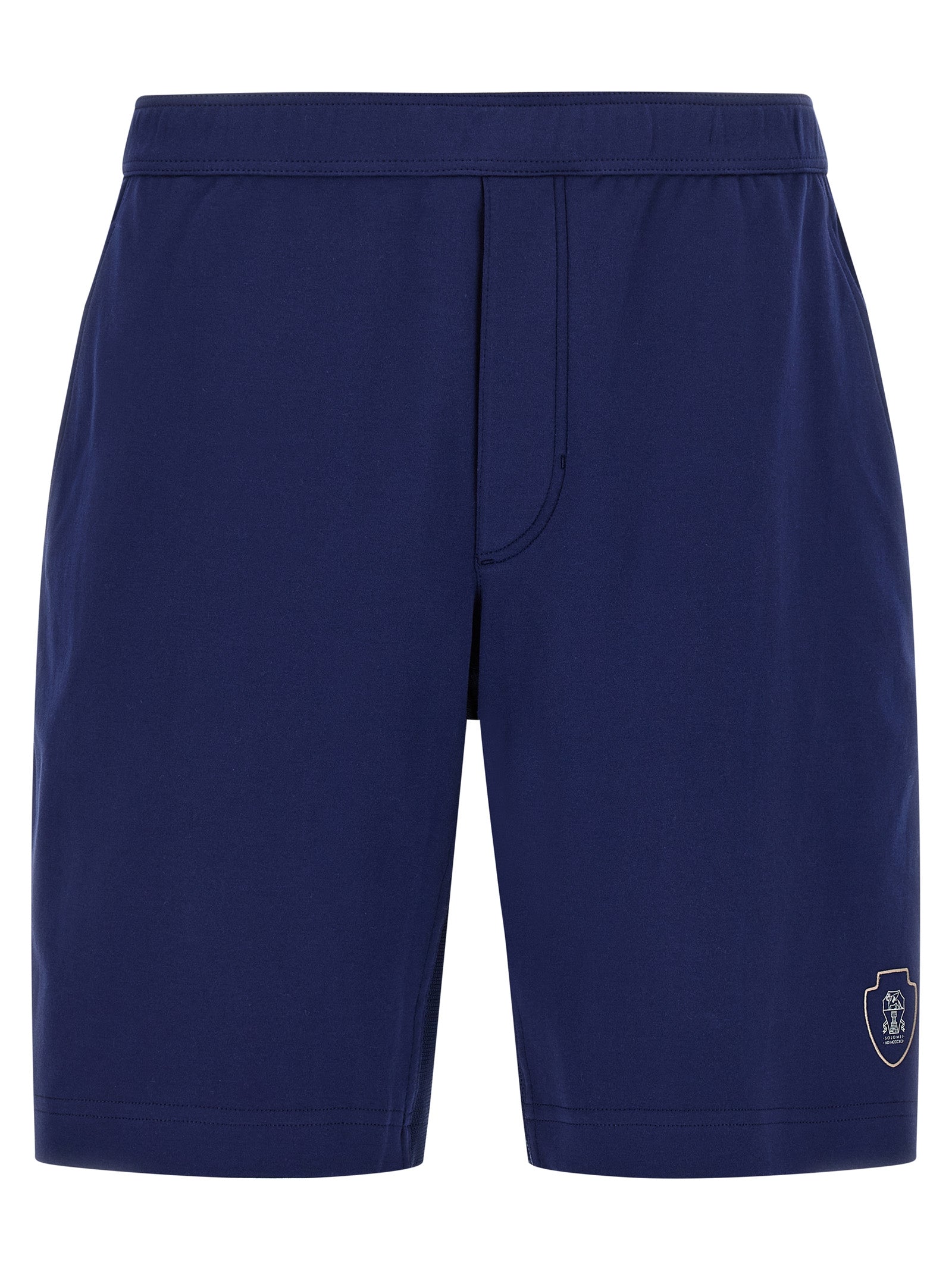 Brunello Cucinelli Men's Interlock Cotton Bermuda Shorts