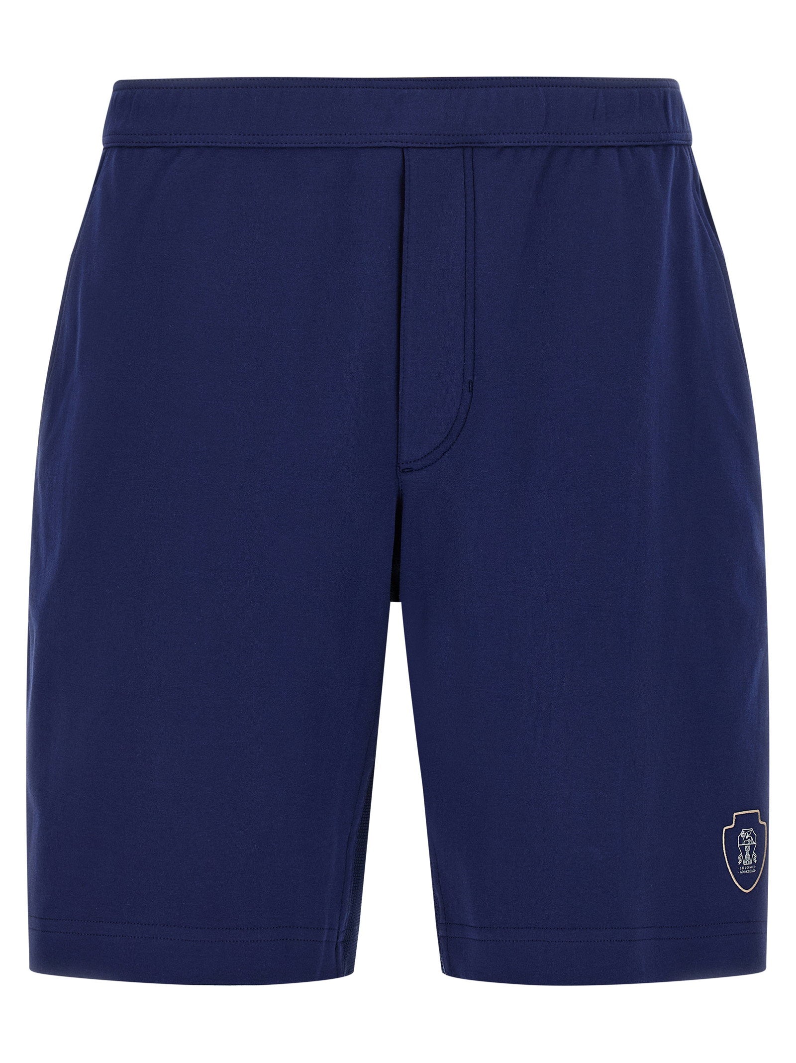 Brunello Cucinelli Men's Interlock Cotton Bermuda Shorts
