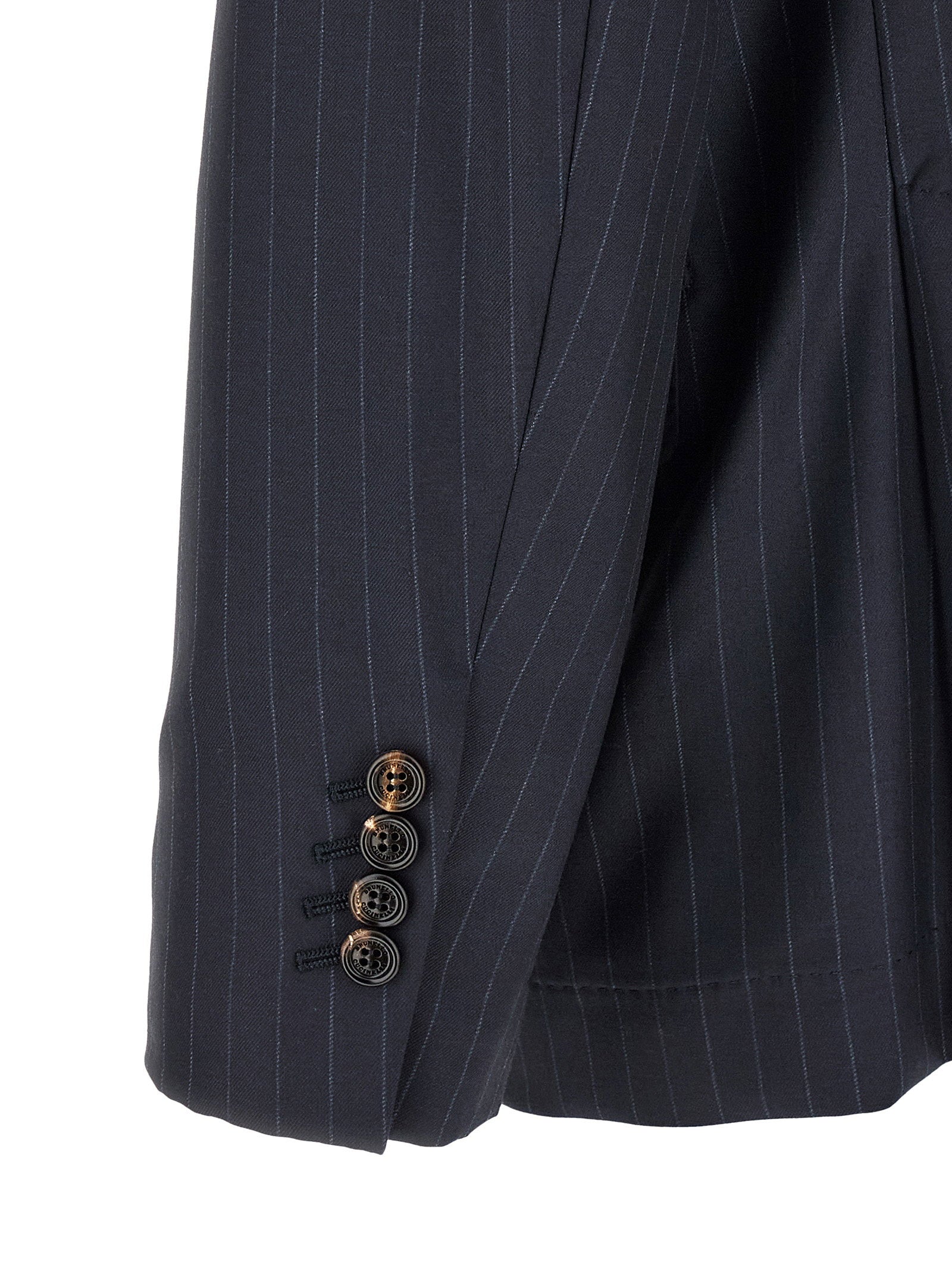 Brunello Cucinelli Men's Pinstripe Batavia Blazer