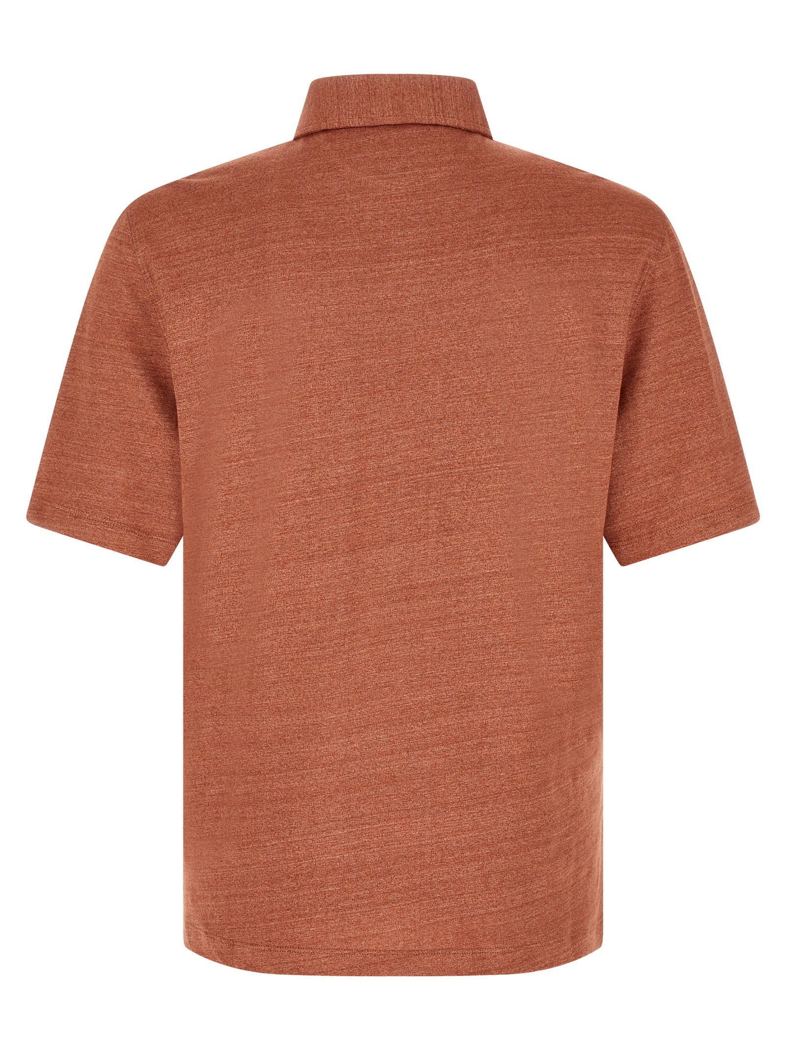 Brunello Cucinelli Men's Polo Jersey Mélange