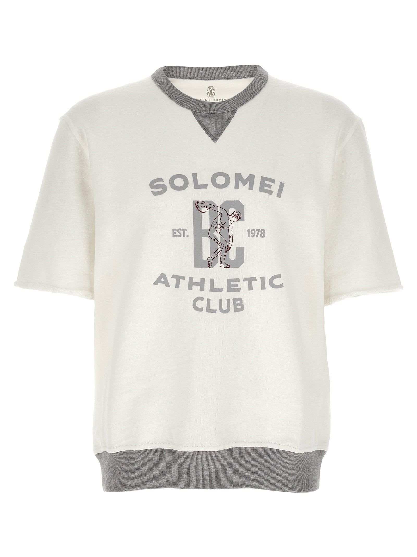 Brunello Cucinelli Men's Short Sleeved Sweatshirt