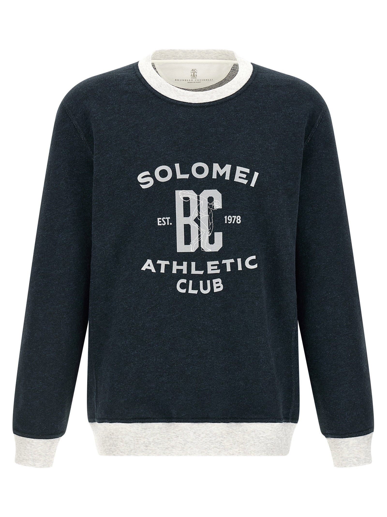 Brunello Cucinelli Men's Cotton And Linen Sweatshirt