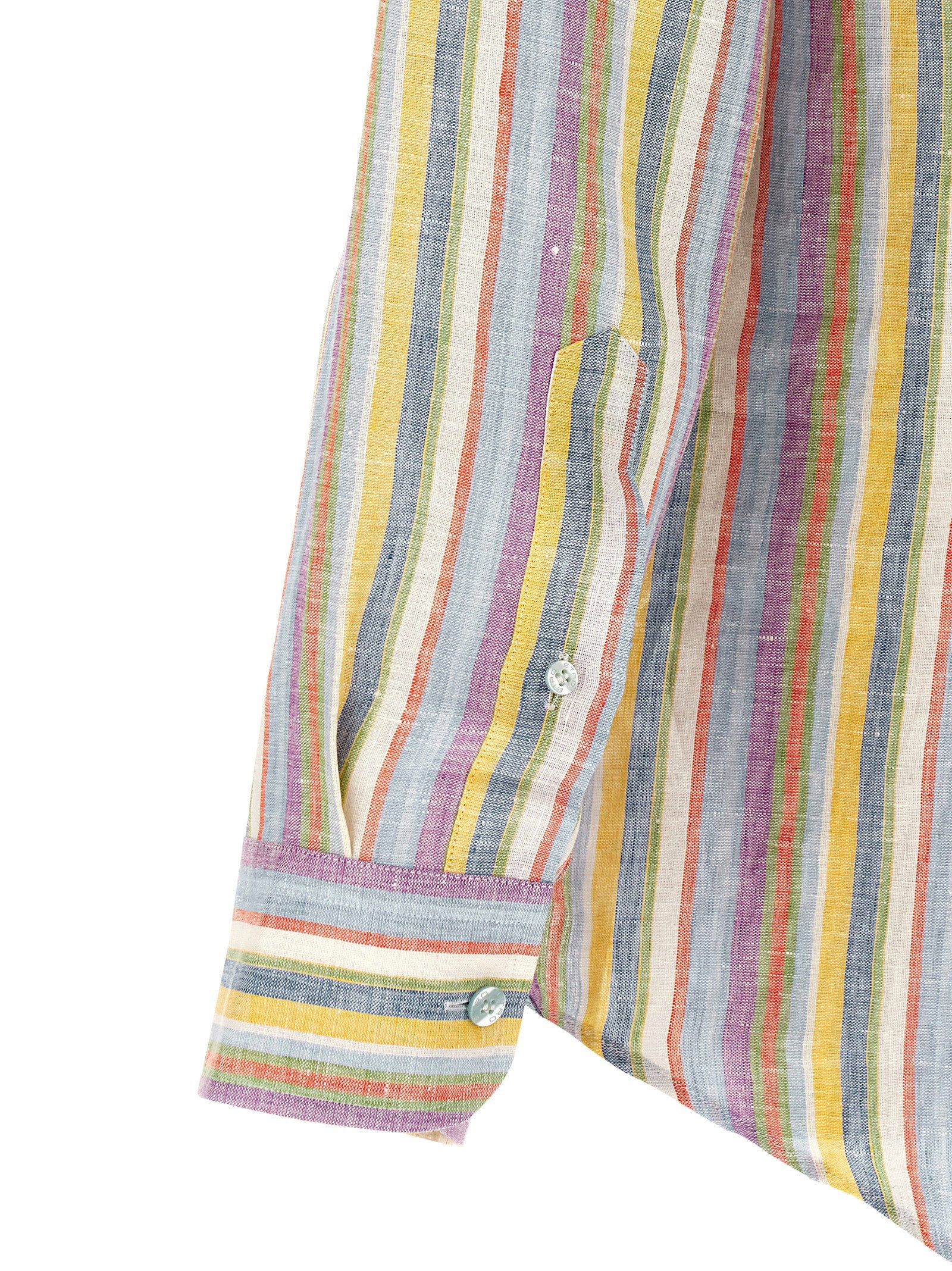 Etro Men's Striped Linen Shirt