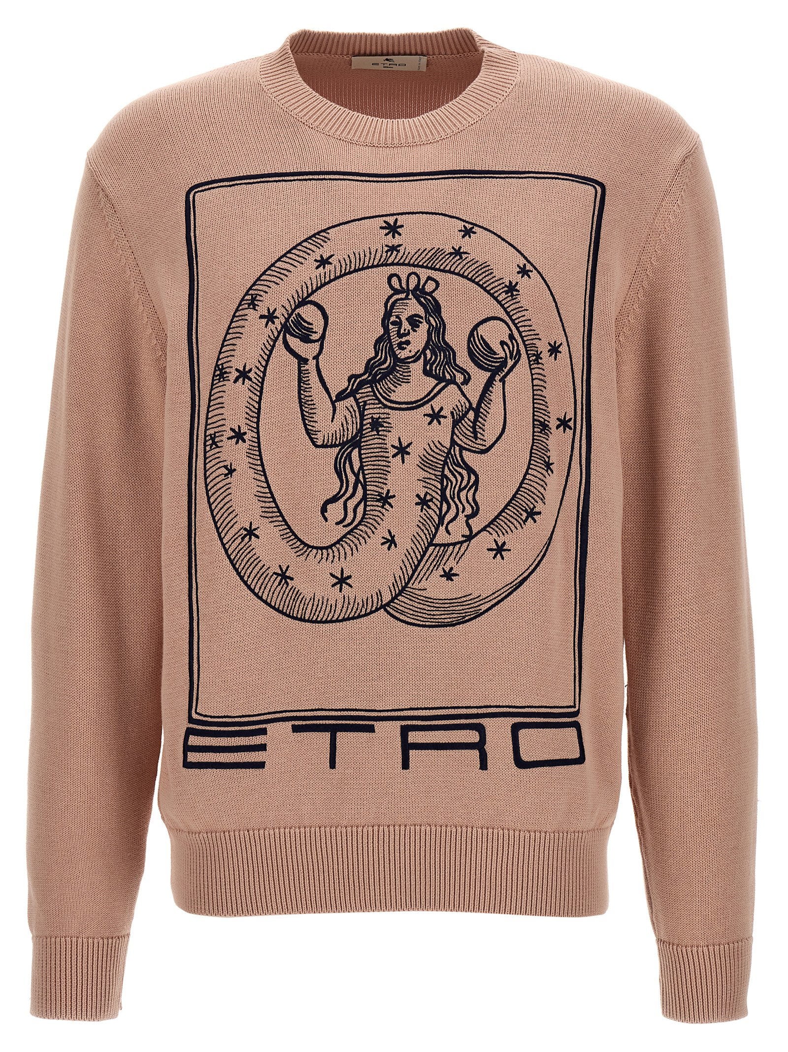 Etro Men's Logo Embroidery Sweater