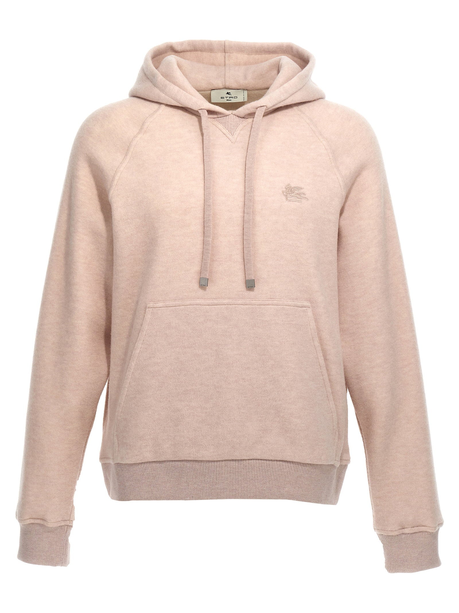 Etro Men's Logo Embroidery Wool Hoodie