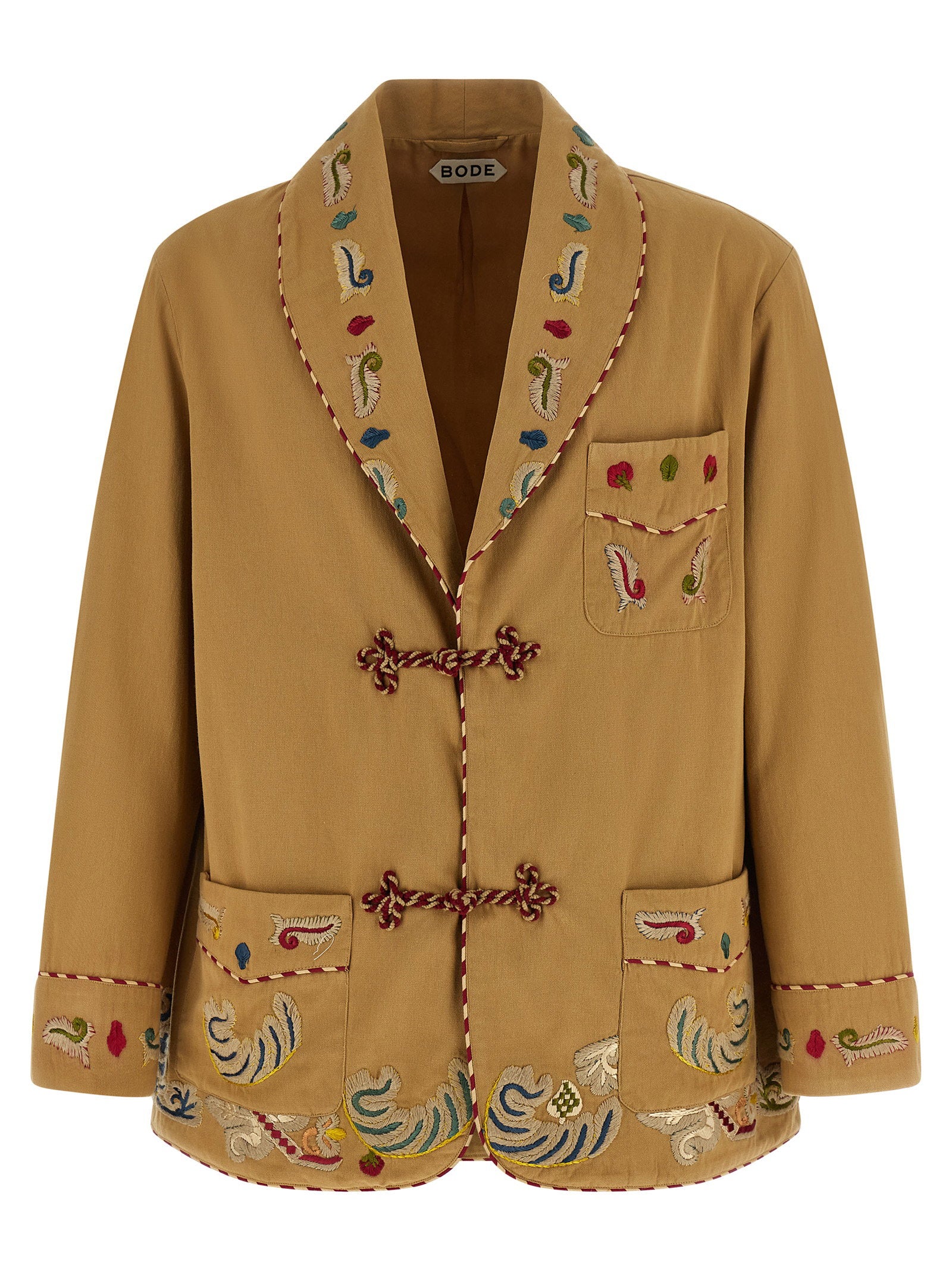Bode Men's Feather Runner Smoking Blazer