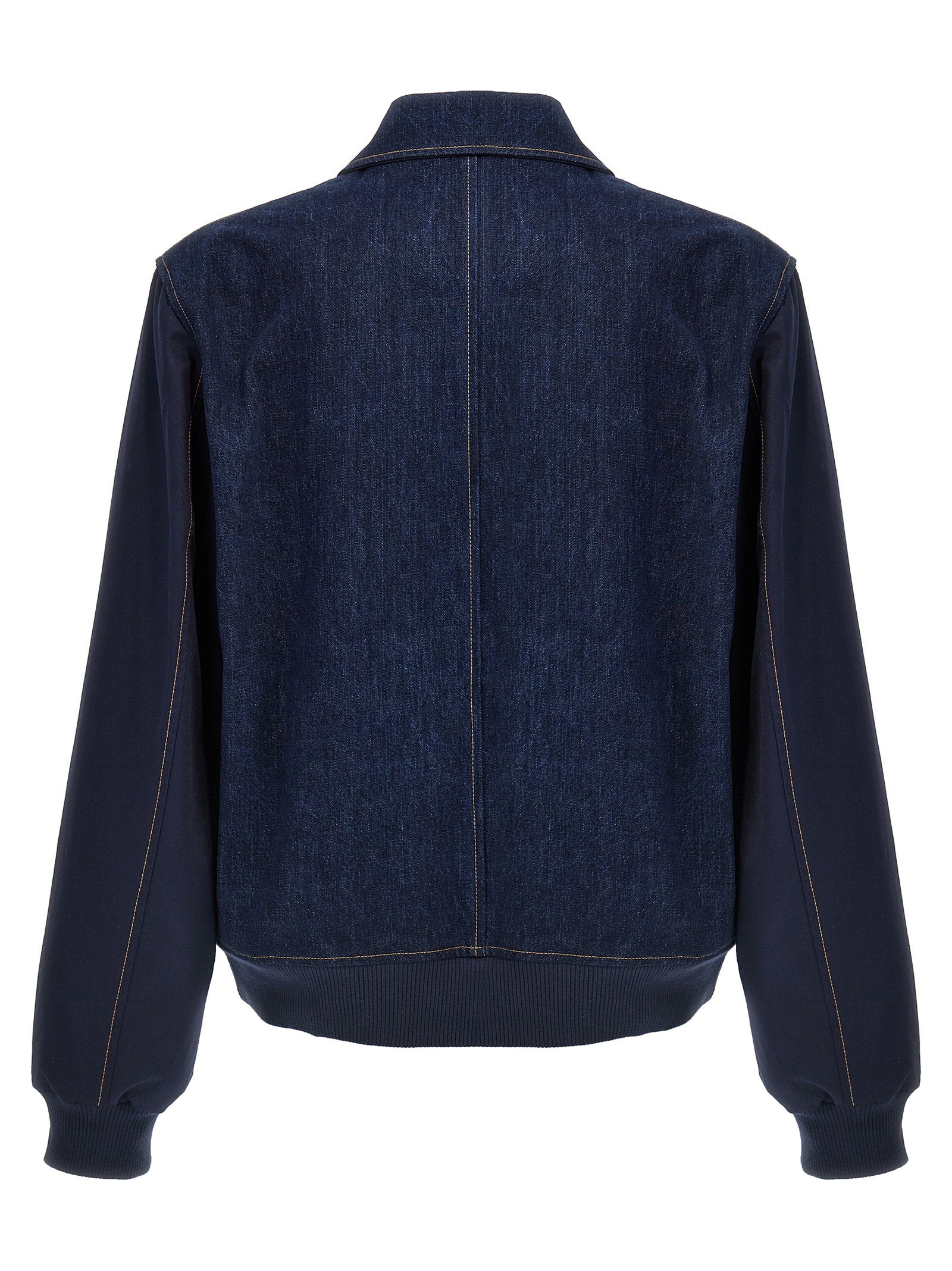 Wales Bonner Men's The Echo Denim Varsity Jacket