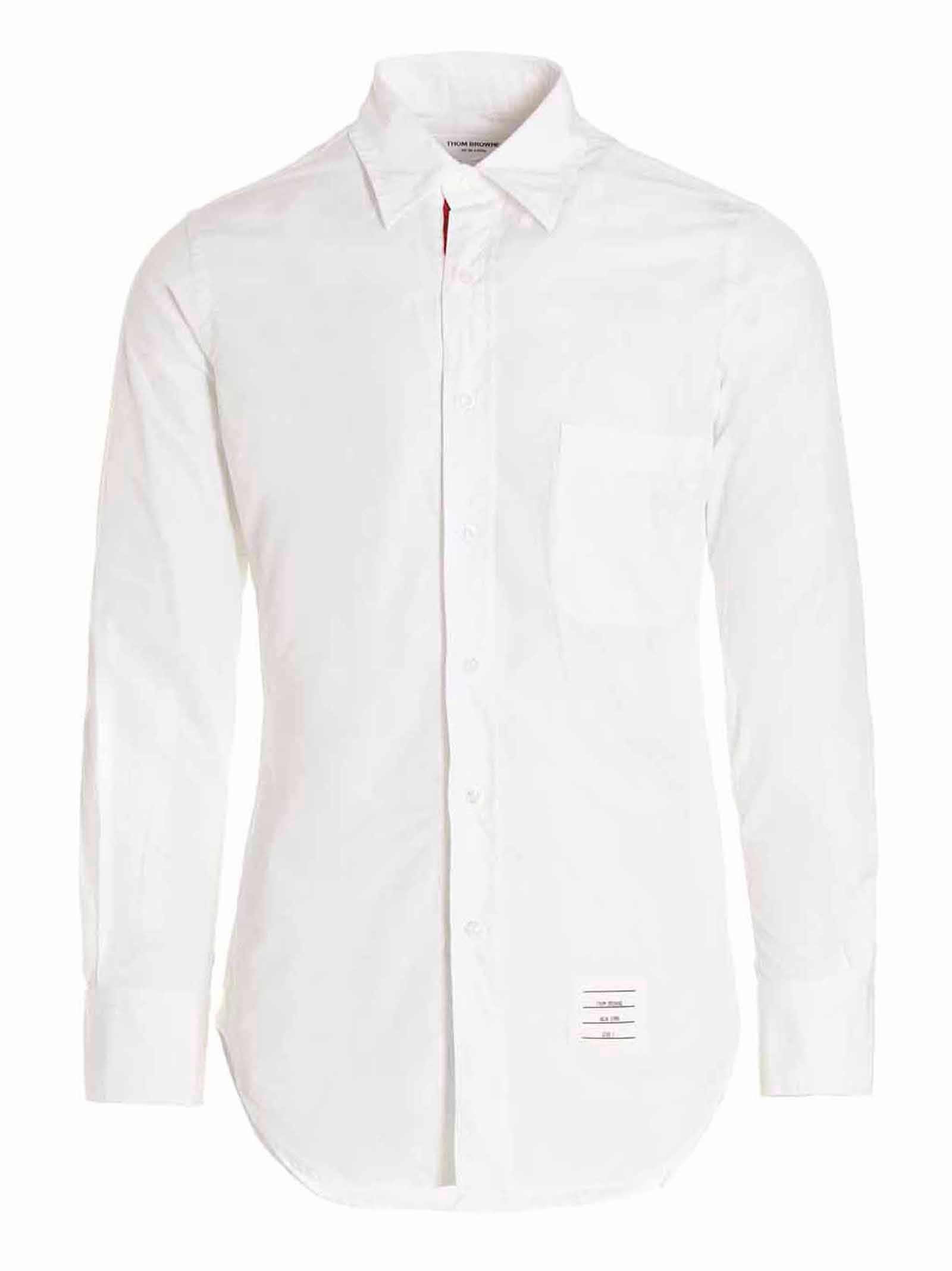 Thom Browne Men's Solid Poplin Shirt