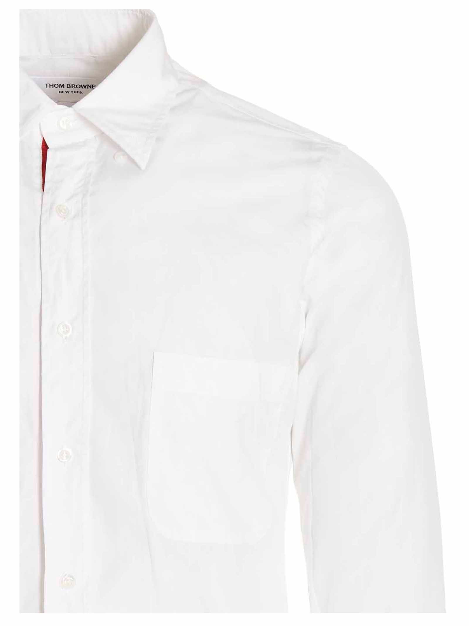 Thom Browne Men's Solid Poplin Shirt