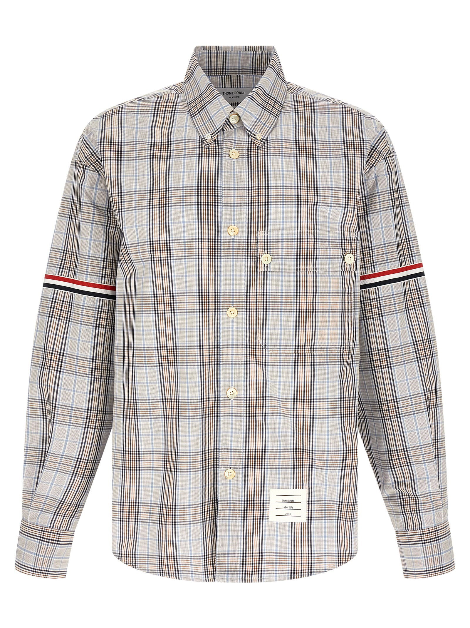 Thom Browne Men's Oversized Rwb Shirt