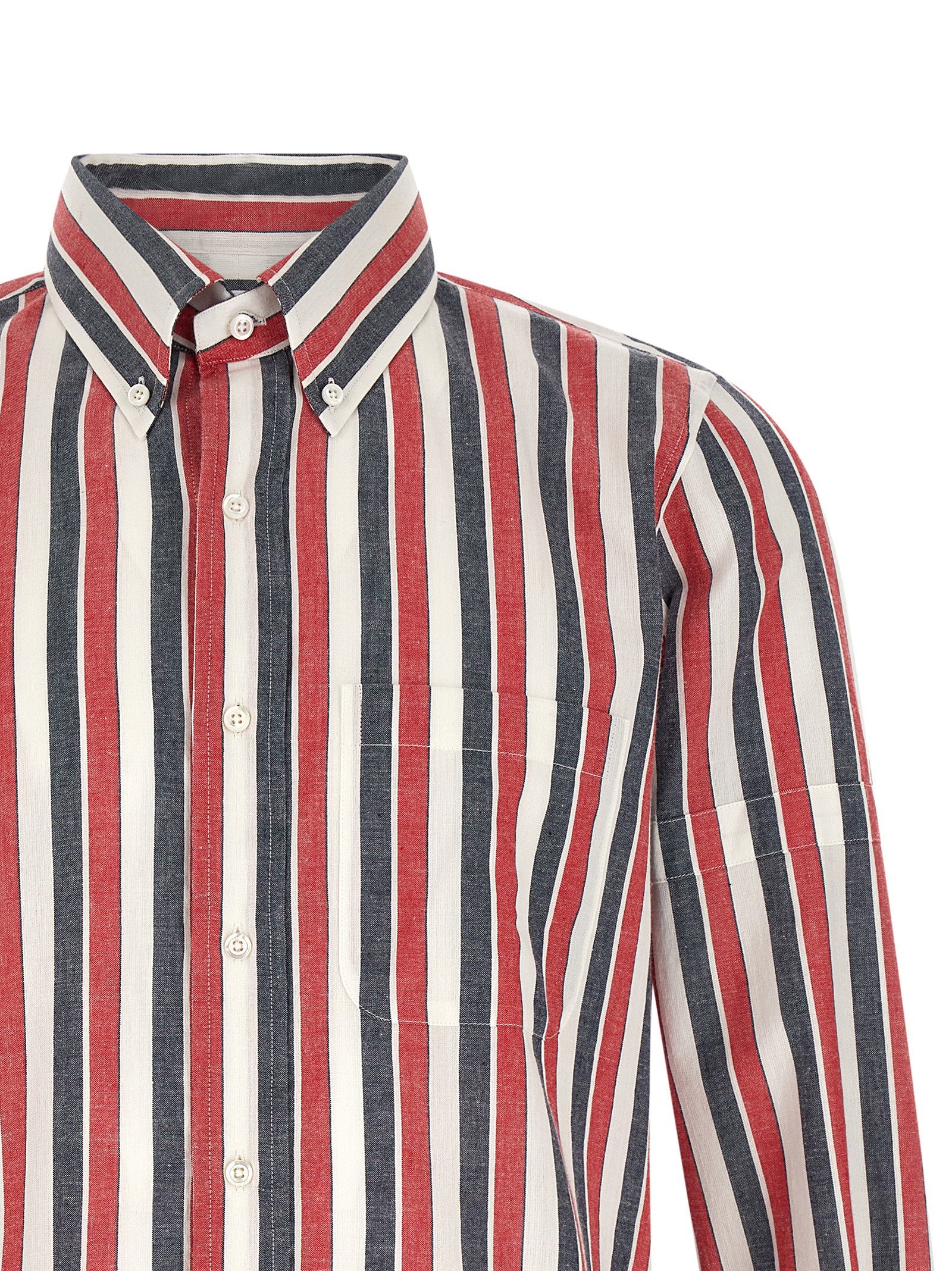 Thom Browne Men's Madras Cotton Shirt