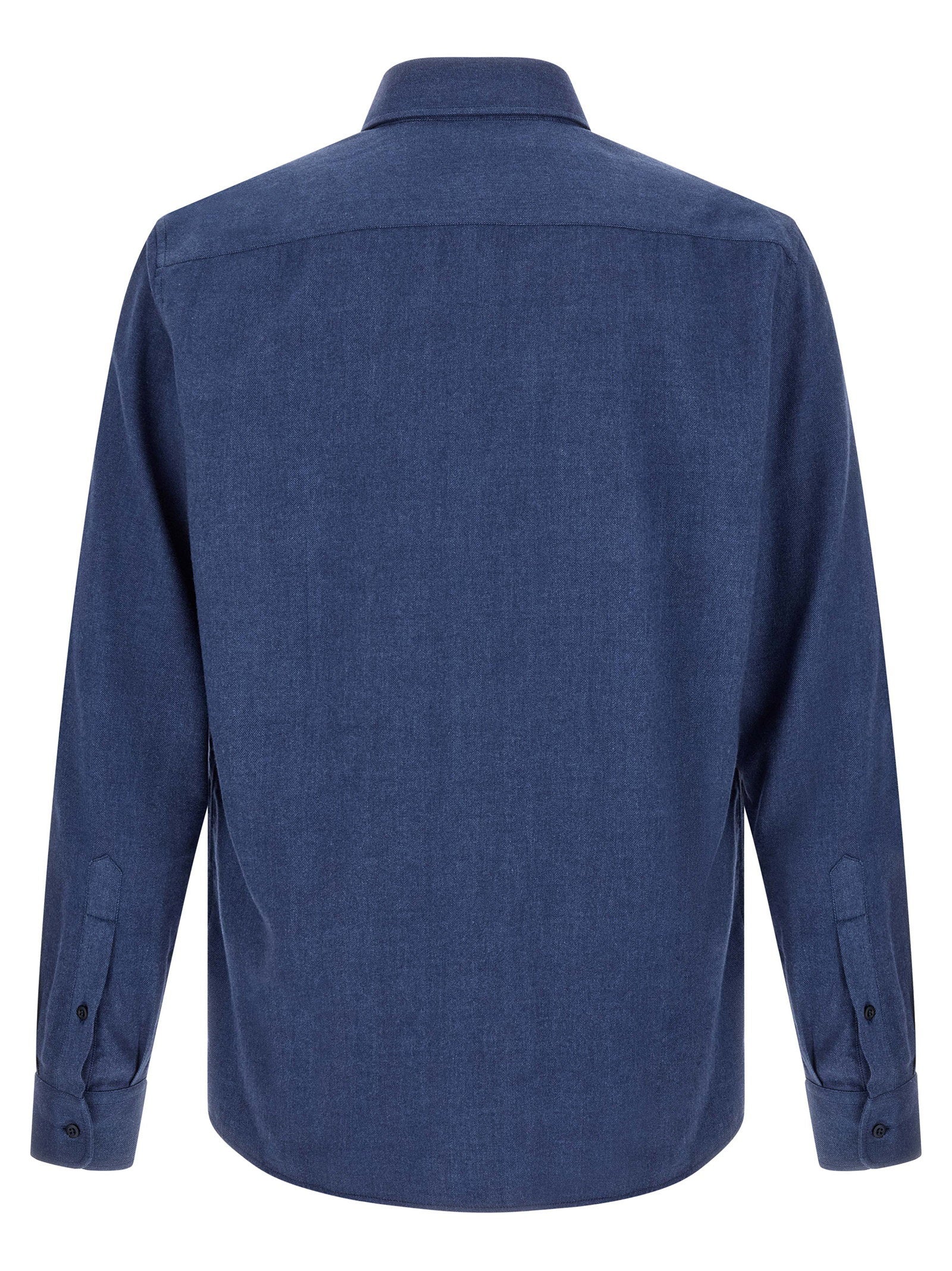 Brunello Cucinelli Men's Herringbone Shirt