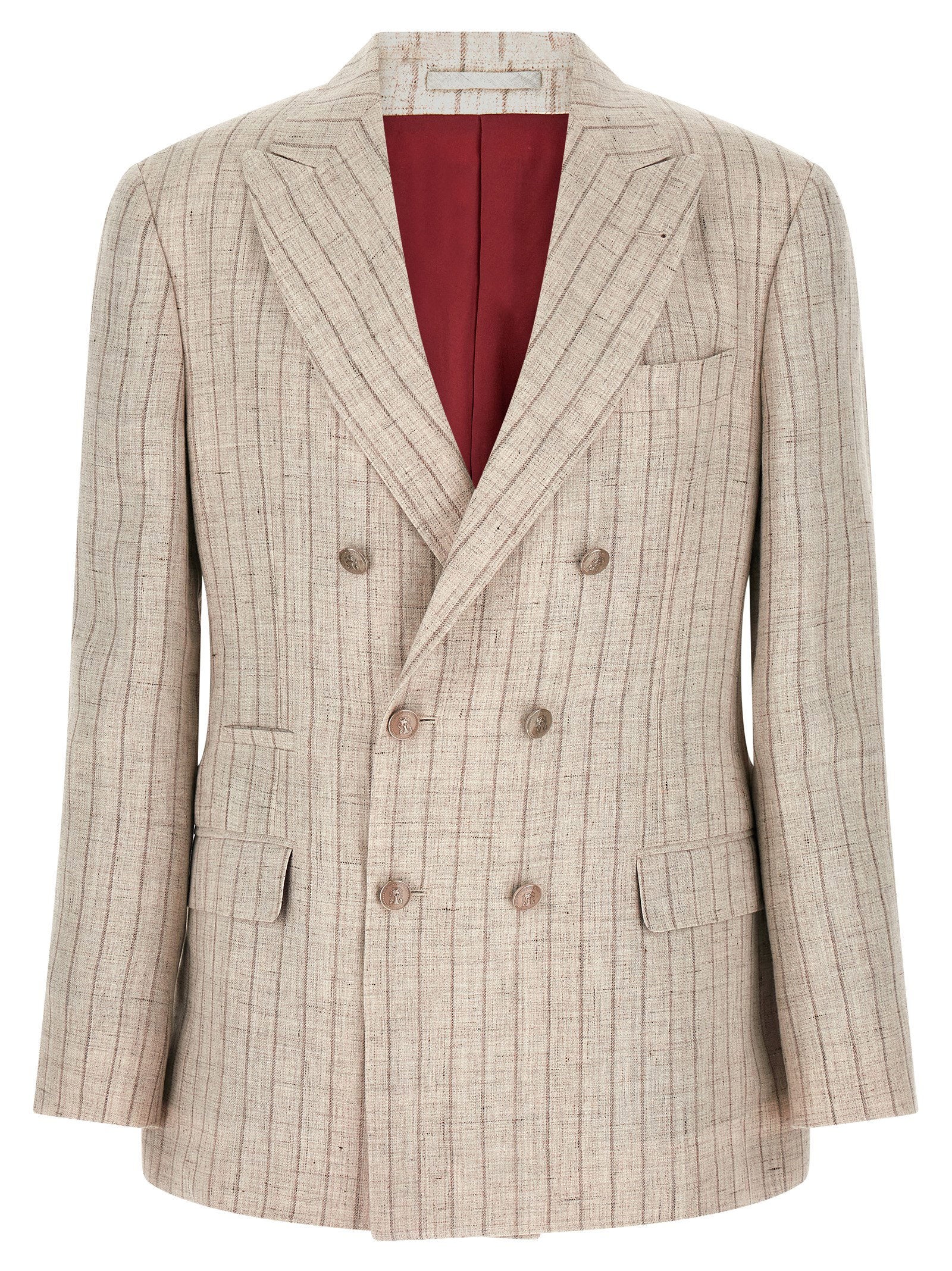 Brunello Cucinelli Men's Pinstripe Twill Blazer