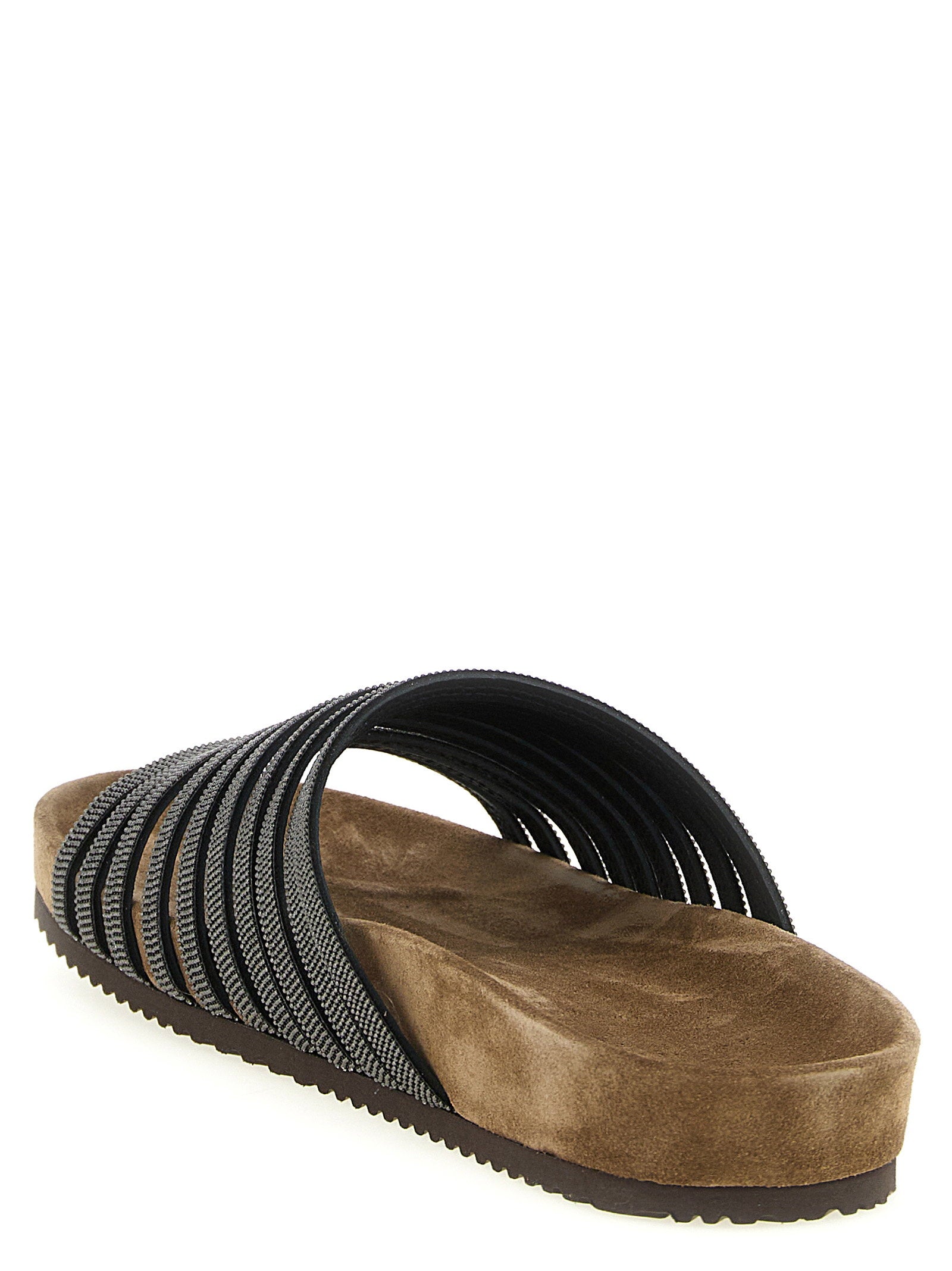 Brunello Cucinelli Women's Precious Straps Slides