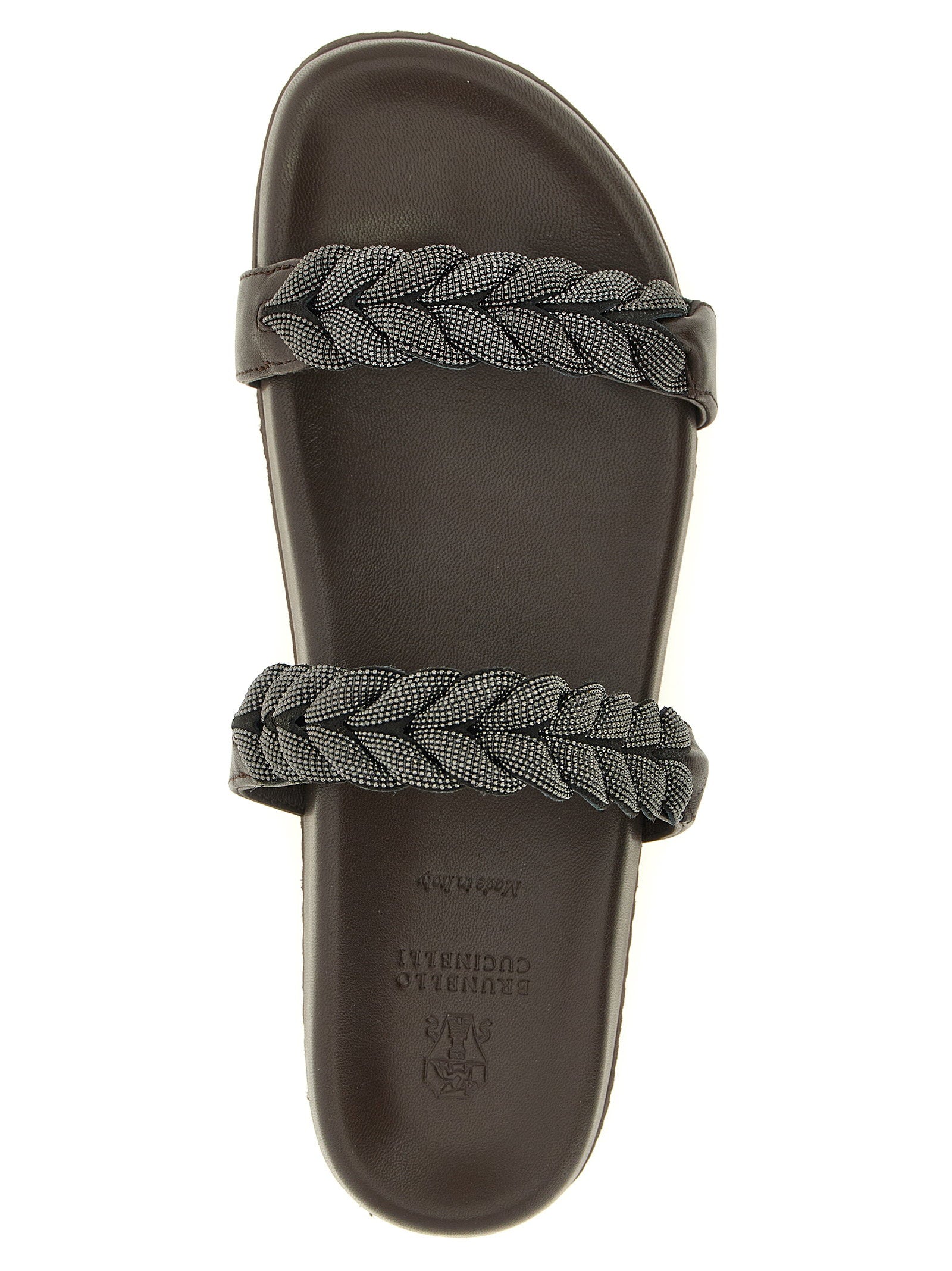 Brunello Cucinelli Women's Precious Braided Straps Sandals