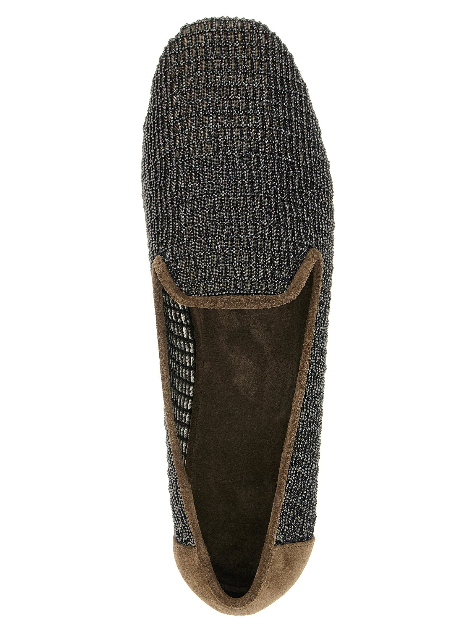 Brunello Cucinelli Women's Embroidery Mesh Loafers