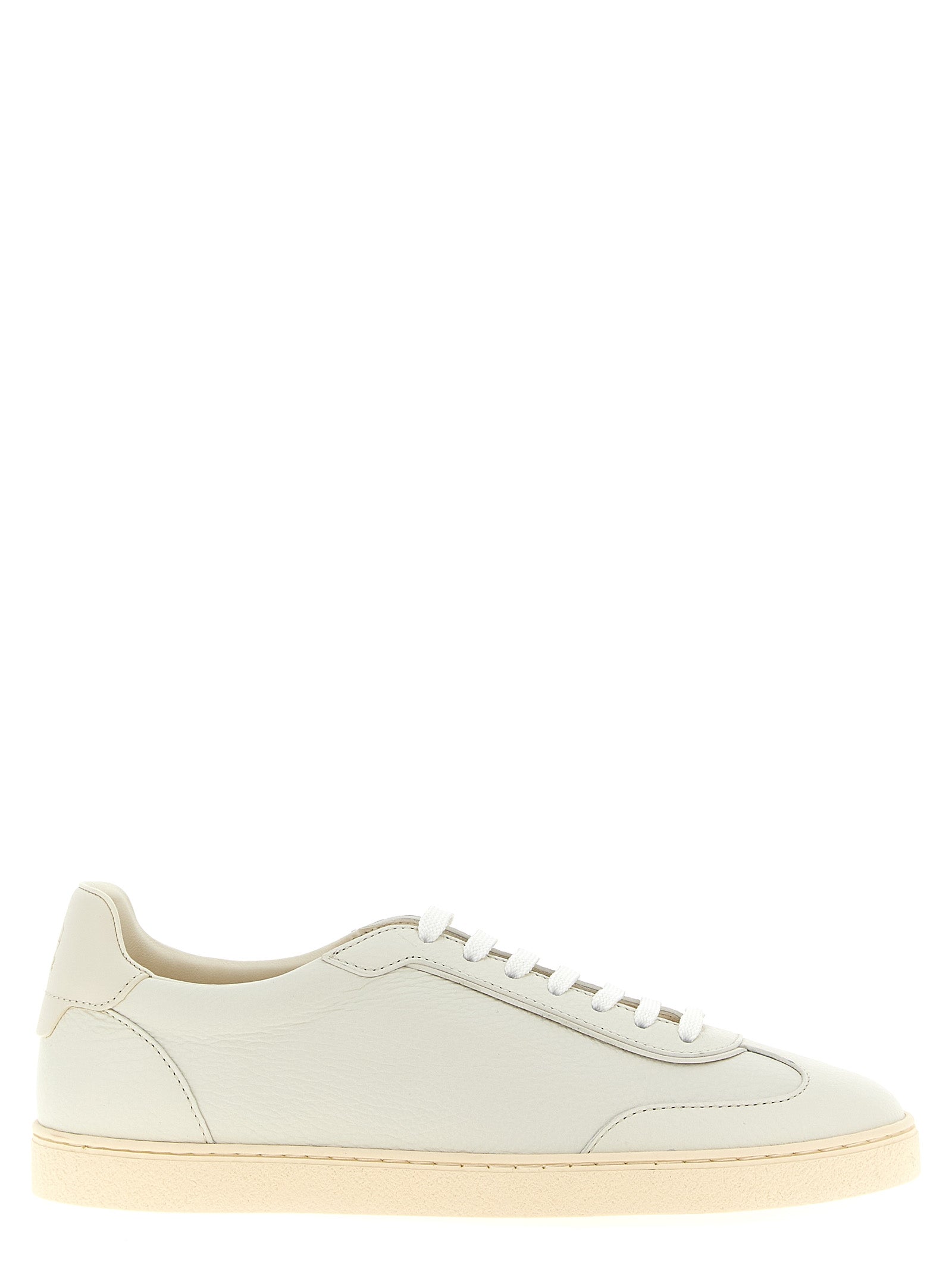 Brunello Cucinelli Men's Deer Leather Sneakers