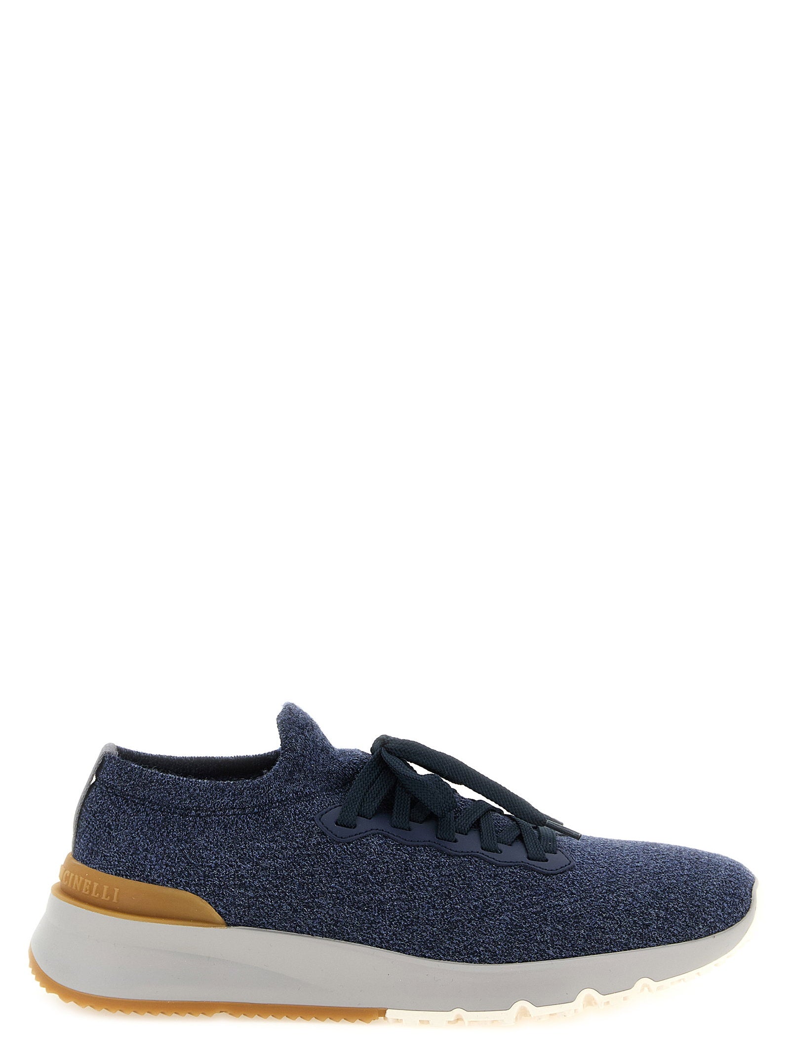 Brunello Cucinelli Men's Jacquard Knit Sneakers