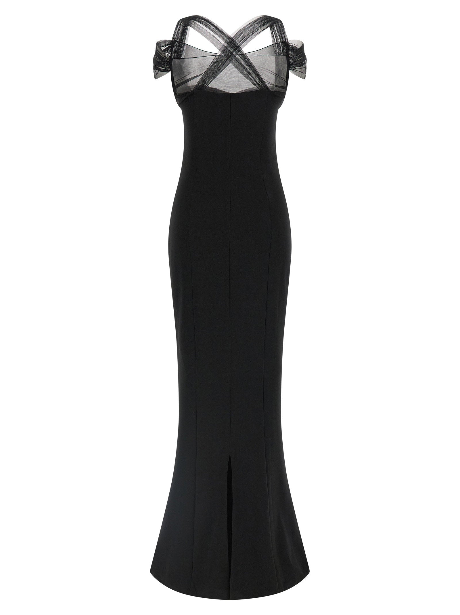 Nensi Dojaka Women's Draped Padded Cup Maxi Dress