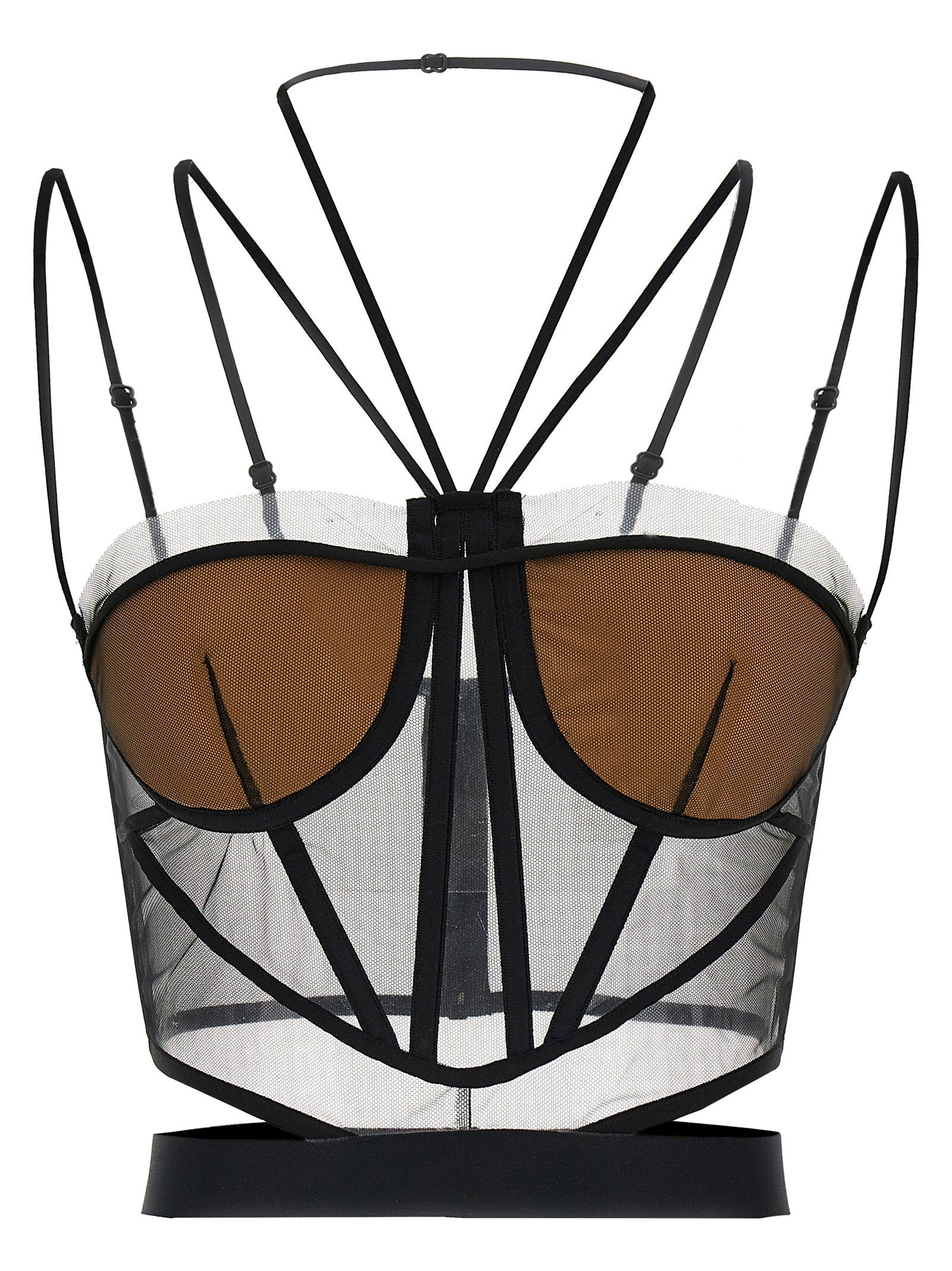 Nensi Dojaka Women's Sheer Corset Top