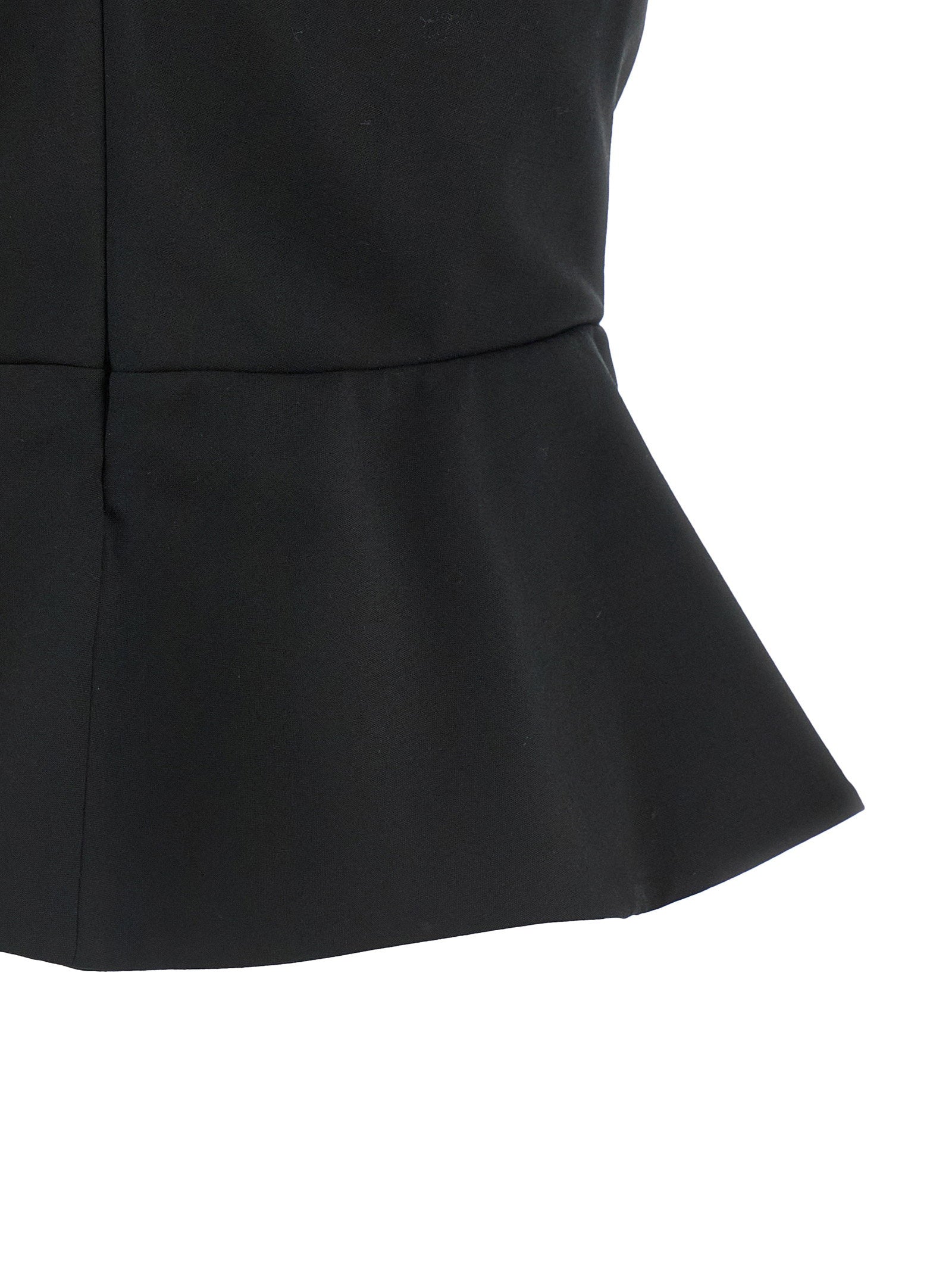 Nensi Dojaka Women's Tailored Bustier With Sheer Neckline Top