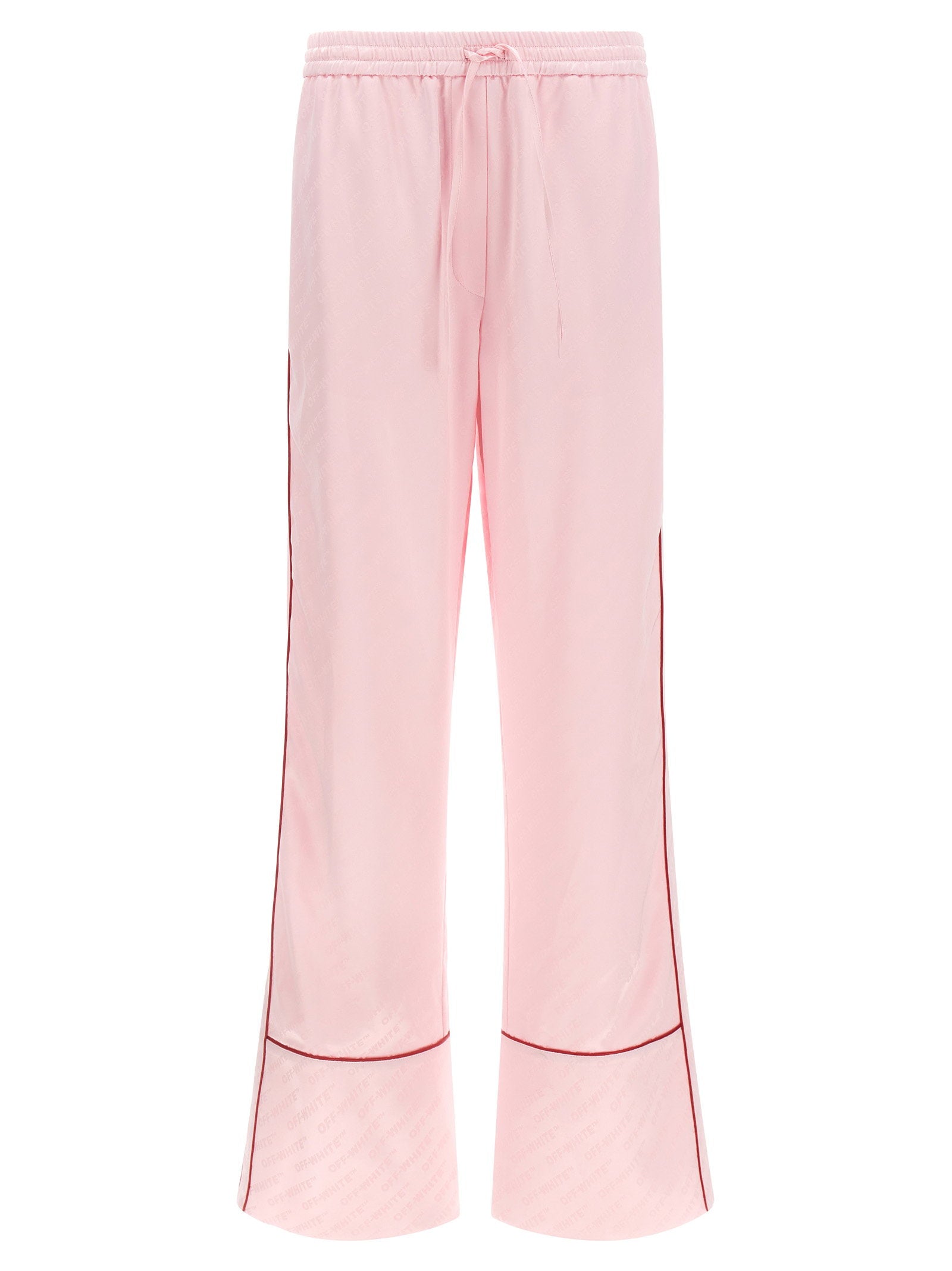Off White Women's Jacquard Satin Pajama Pants
