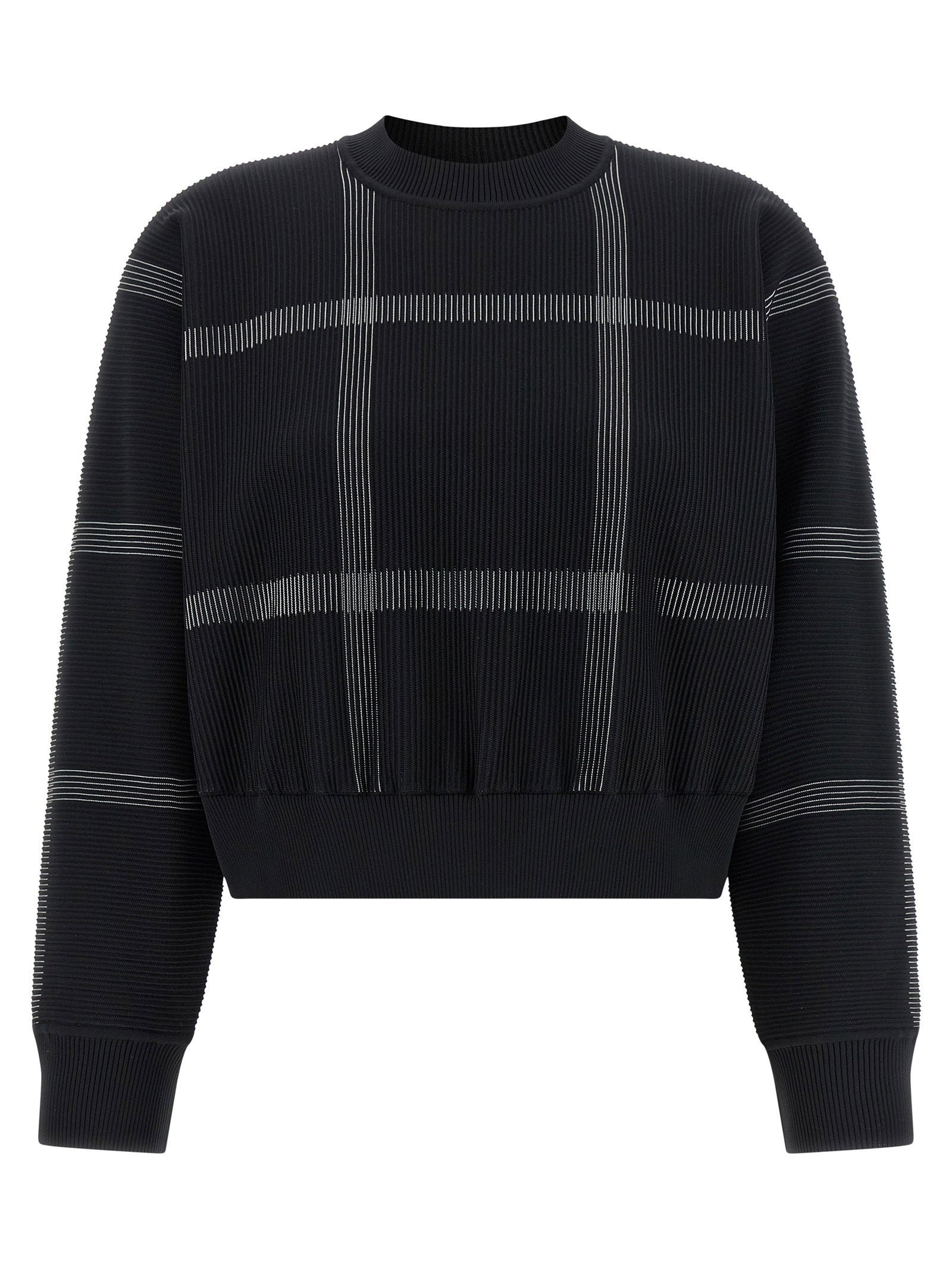 Pleats Please Issey Miyake Women's Crossing Knit Sweater