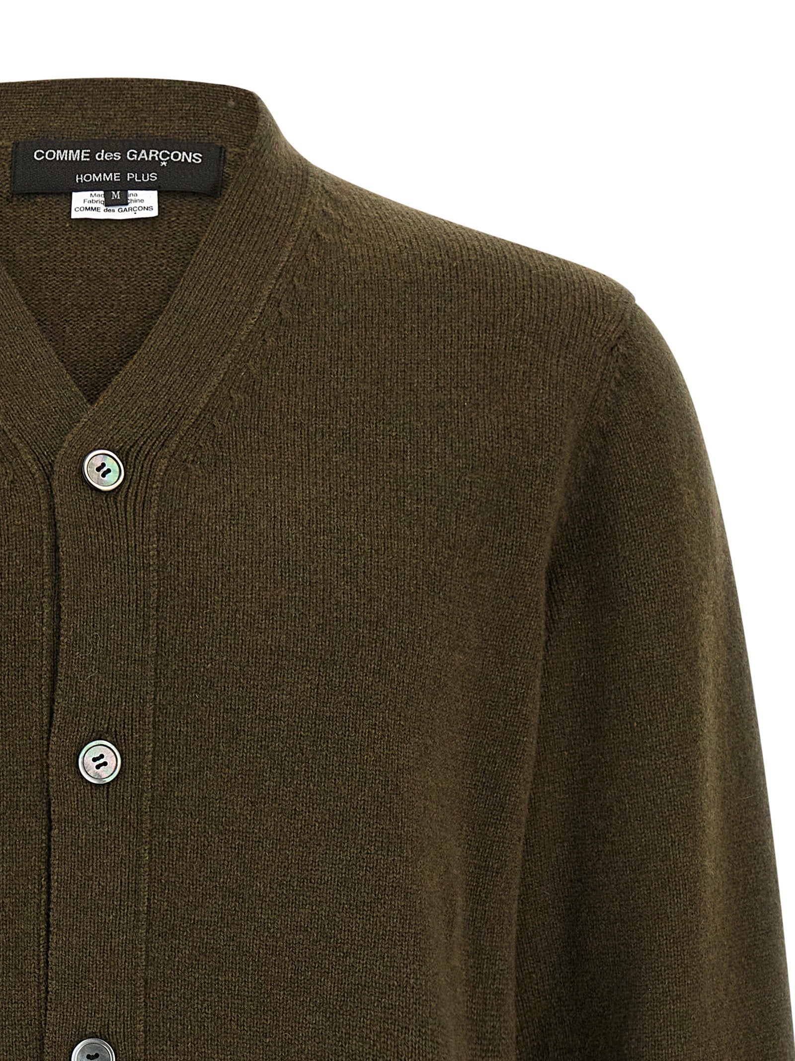 Comme Des Garçons Homme Plus Men's Jacquard Insert Cardigan