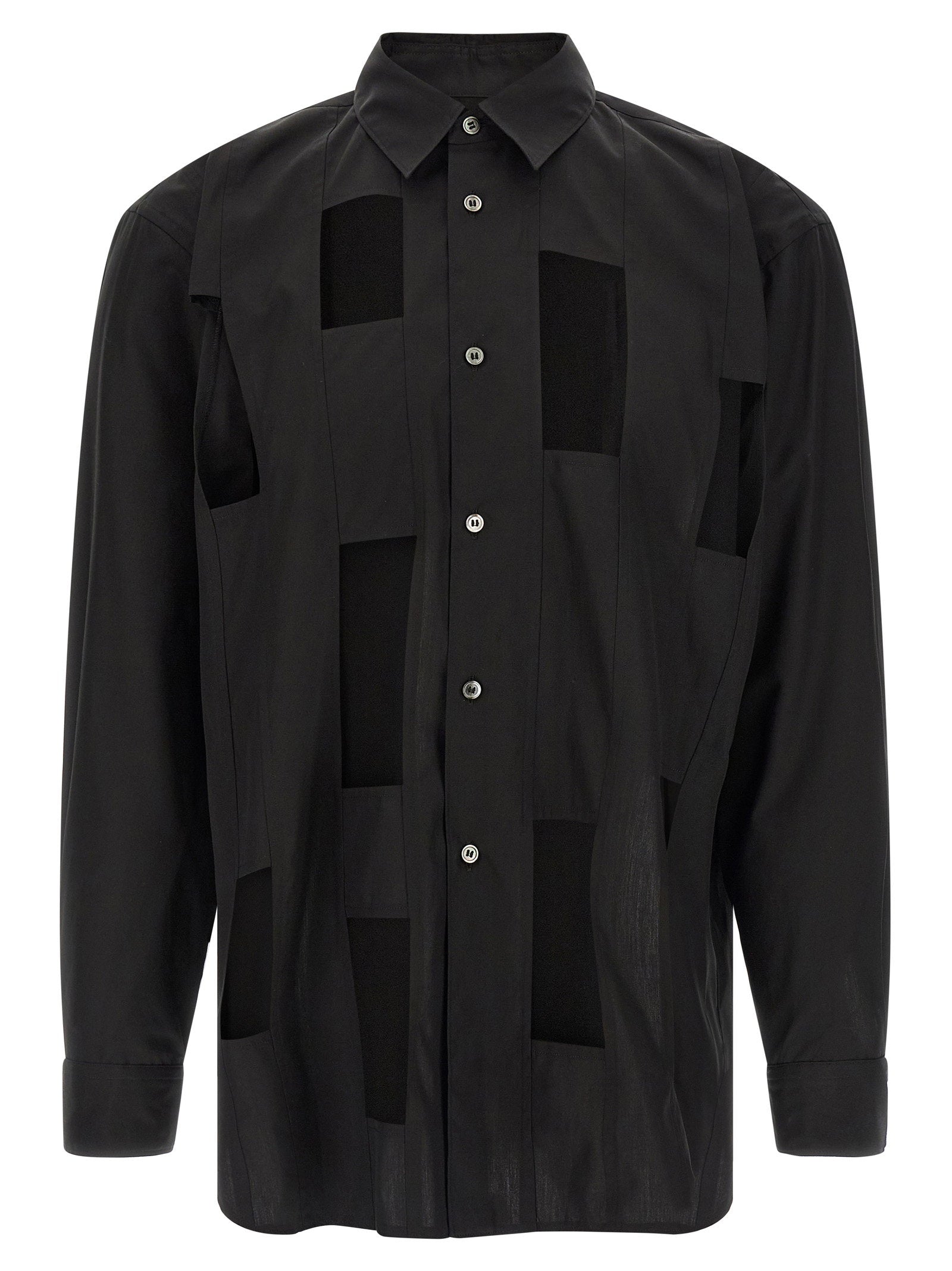 Comme Des Garçons Homme Plus Men's Geometric Cut-Out Shirt