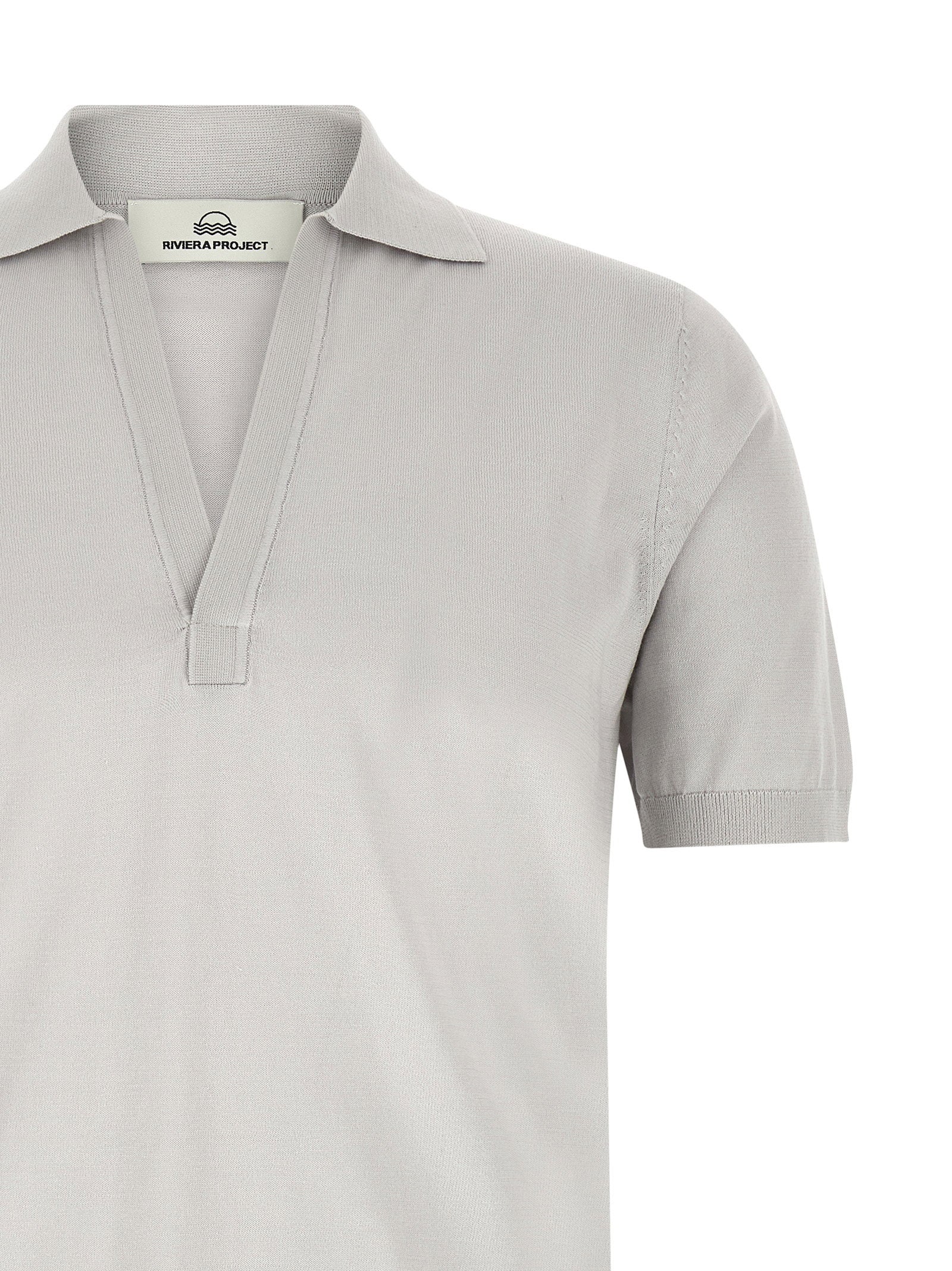 Riviera Project Men's Open Collar Polo Shirt