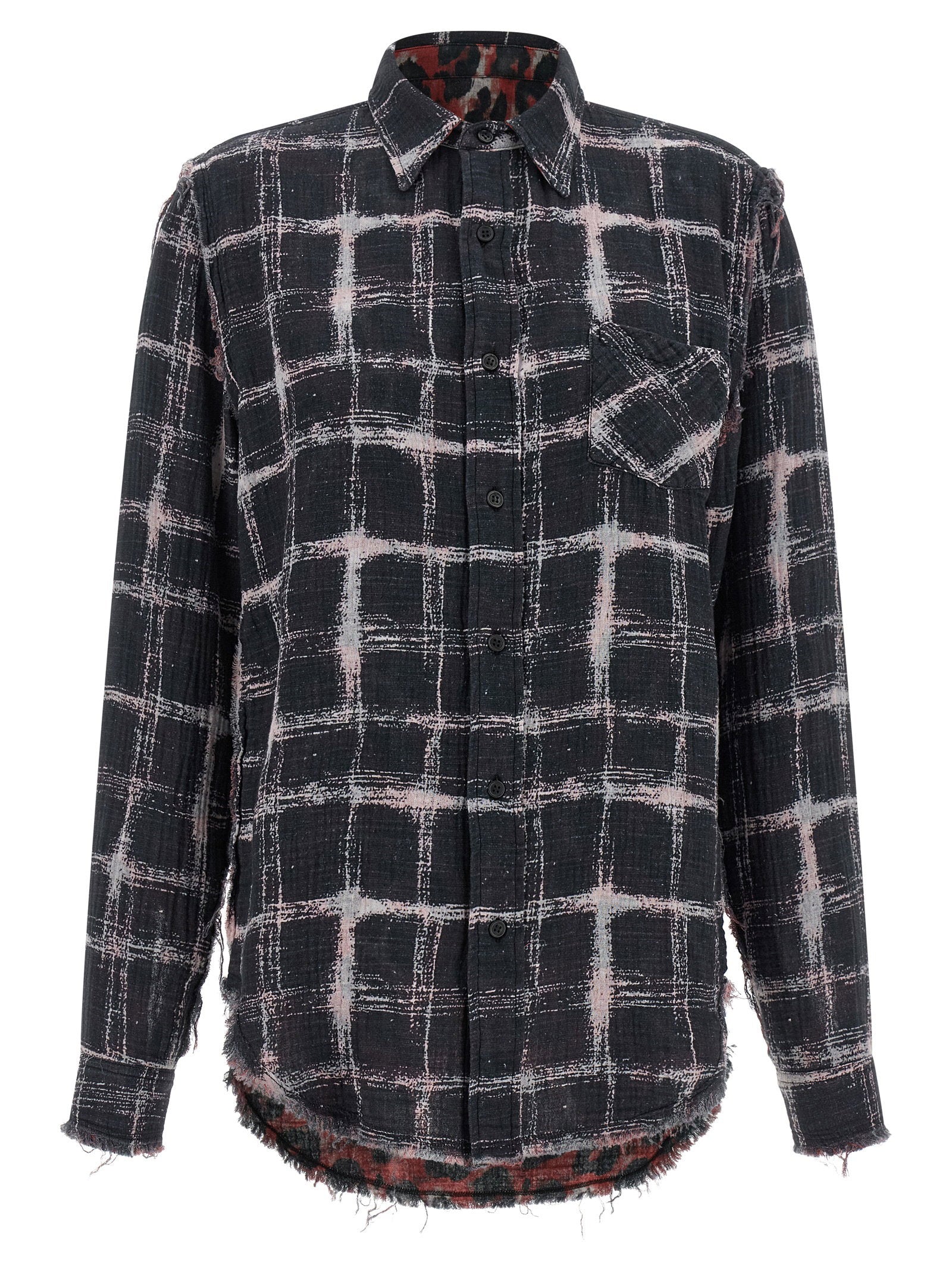 R13 Women's Fringed Hem Reversible Shirt